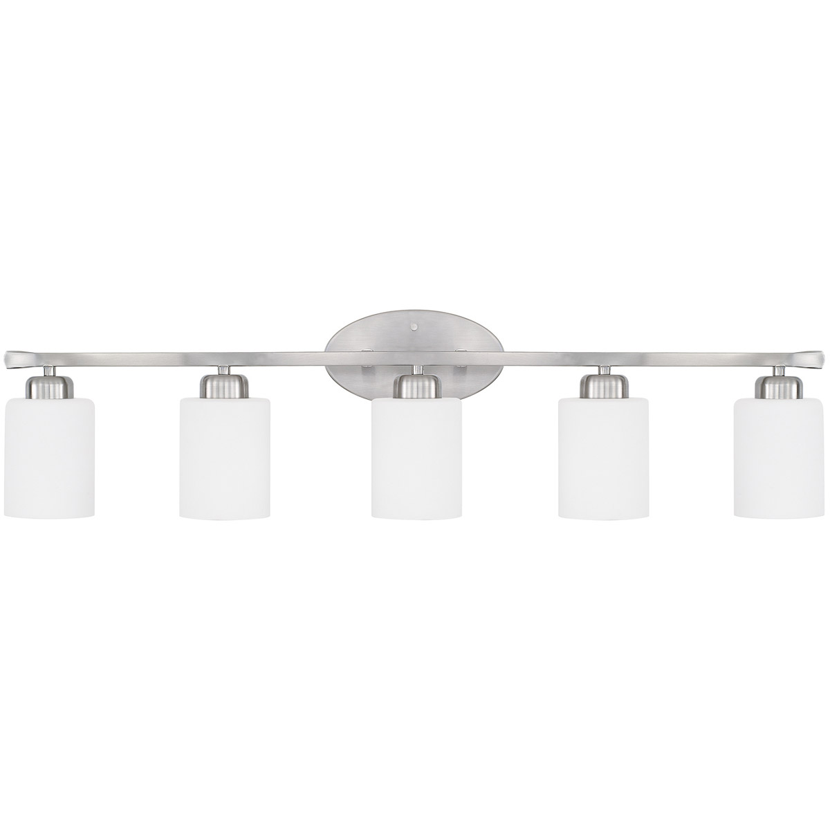 Dixon 5 Light 37 inch Brushed Nickel Vanity Light Wall Light