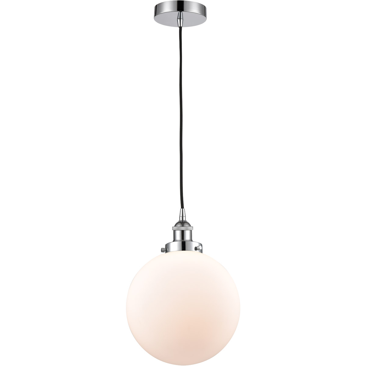 Edison Beacon LED 10 inch Polished Chrome Mini Pendant Ceiling Light