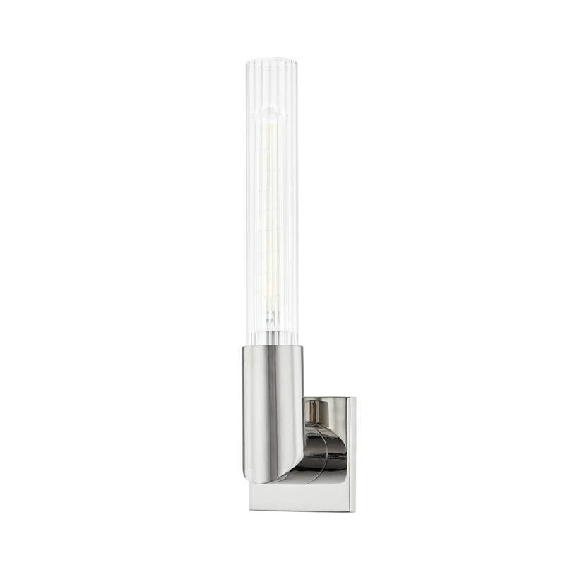 Asher 1 Light 4.5 inch Polished Nickel ADA Wall Sconce Wall Light