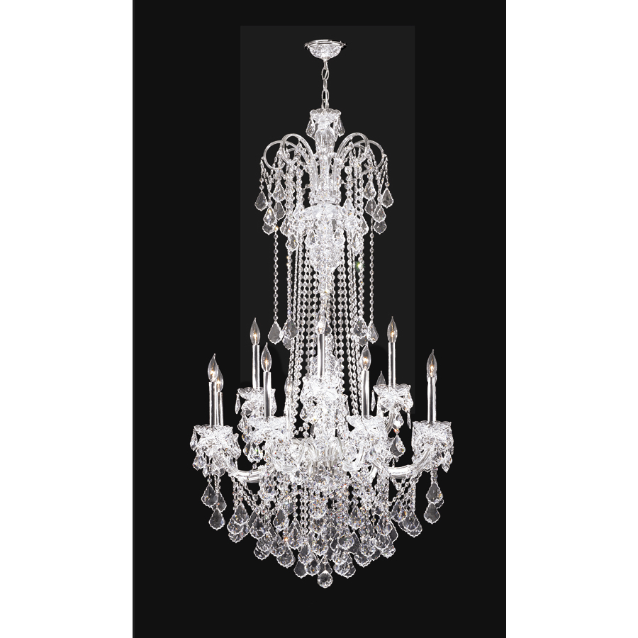 Maria Elena 12 Light 33 inch Silver Entry Chandelier Ceiling Light