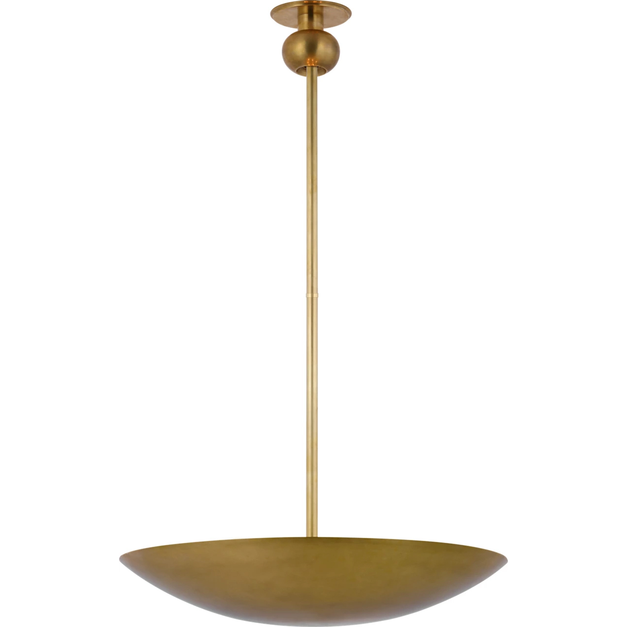 Paloma Contreras Comtesse LED 24 inch Hand-Rubbed Antique Brass Uplight Chandelier Ceiling Light, Medium