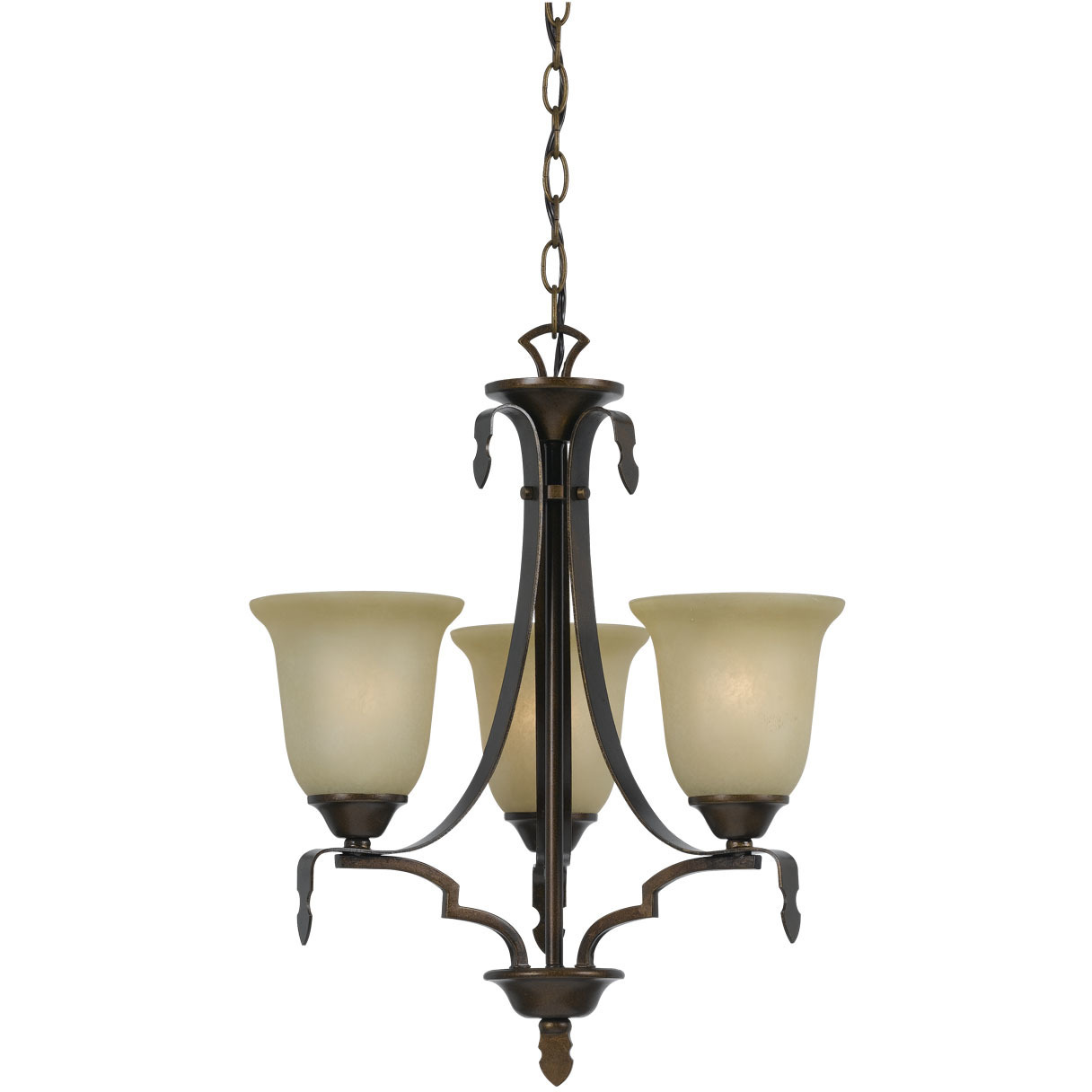 Dabois 3 Light 18 inch Gold Bronze Chandelier Ceiling Light
