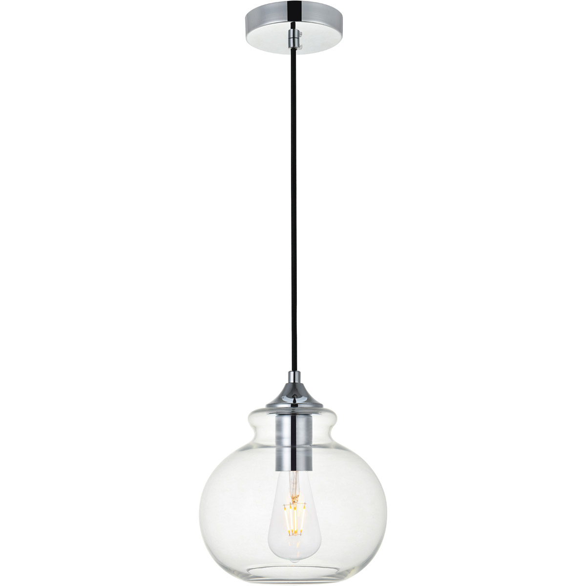 Gwynedd 1 Light 7.9 inch Chrome Pendant Ceiling Light