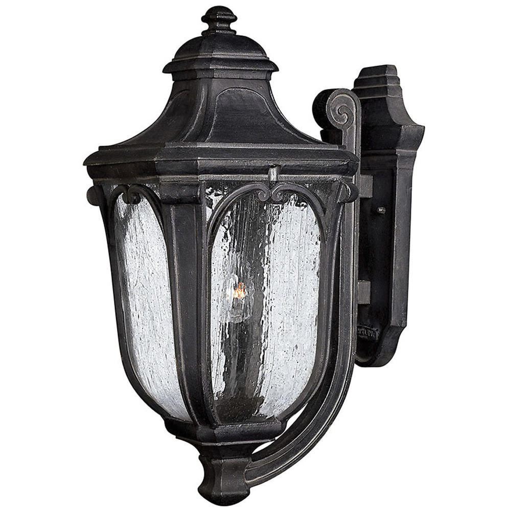Hinkley 1315MB Trafalgar Outdoor Wall Mount Lantern in Museum Black Large