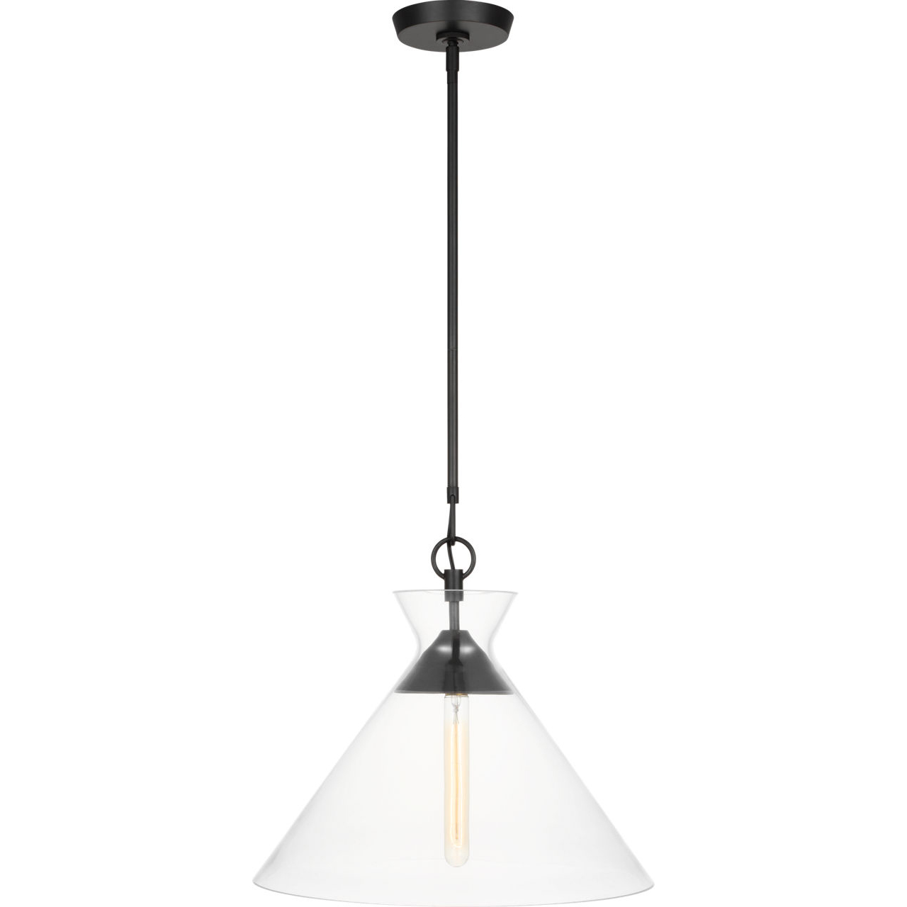 C&M by Chapman & Myers Atlantic 1 Light 18 inch Aged Iron Pendant Ceiling Light