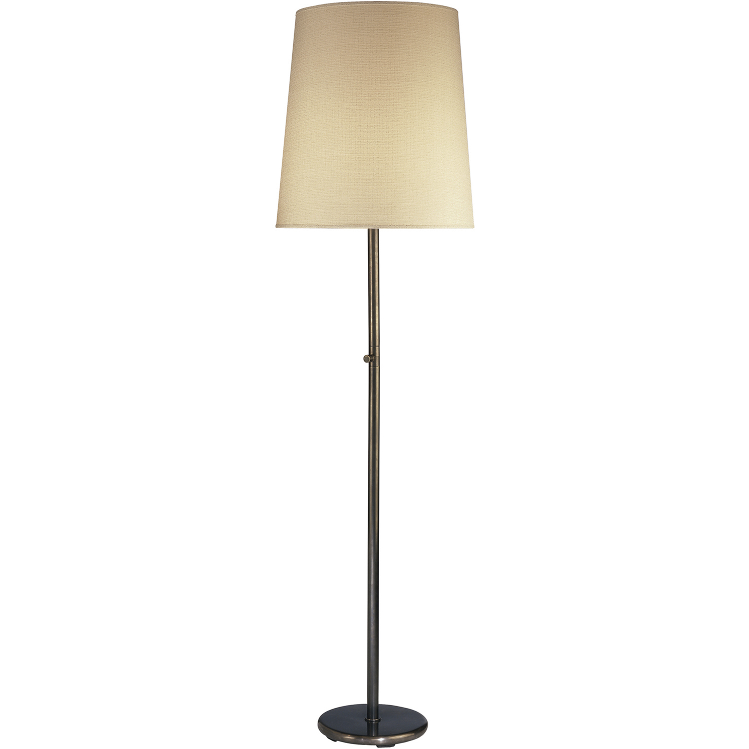 Rico Espinet Buster 79.5 inch 200 watt Deep Patina Bronze Floor Lamp Portable Light in Muslin Claiborne