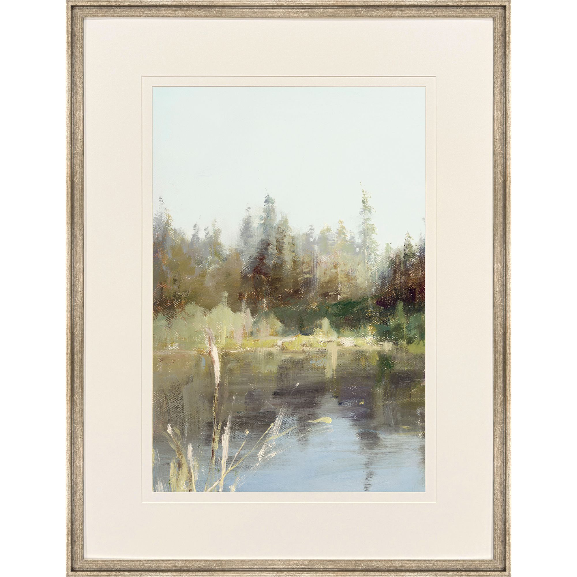 September Skies I Green and Blue and Brown Framed Art