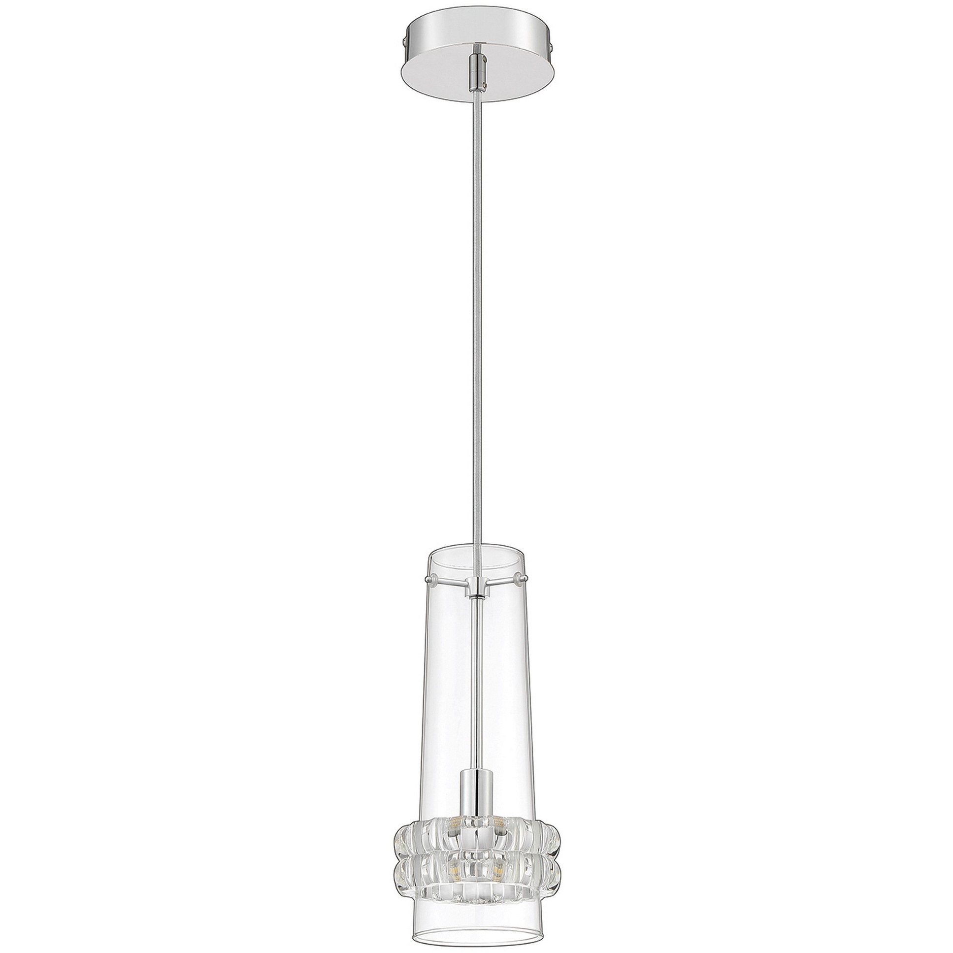 Cloe 1 Light 5.1 inch Chrome Pendant Ceiling Light