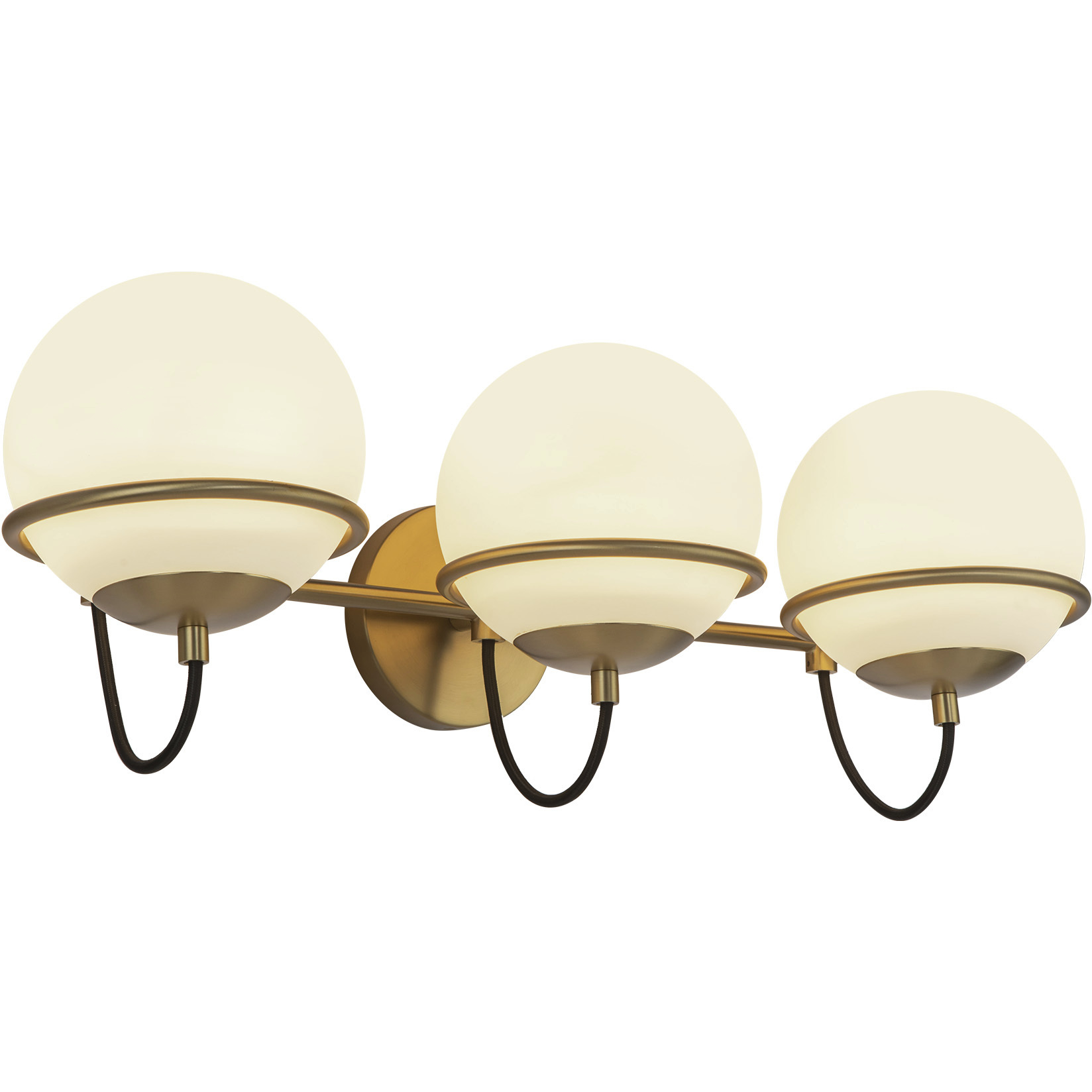 Alora Mood Alba 3 Light 24.13 inch Aged Gold Wall/Vanity Light Wall Light