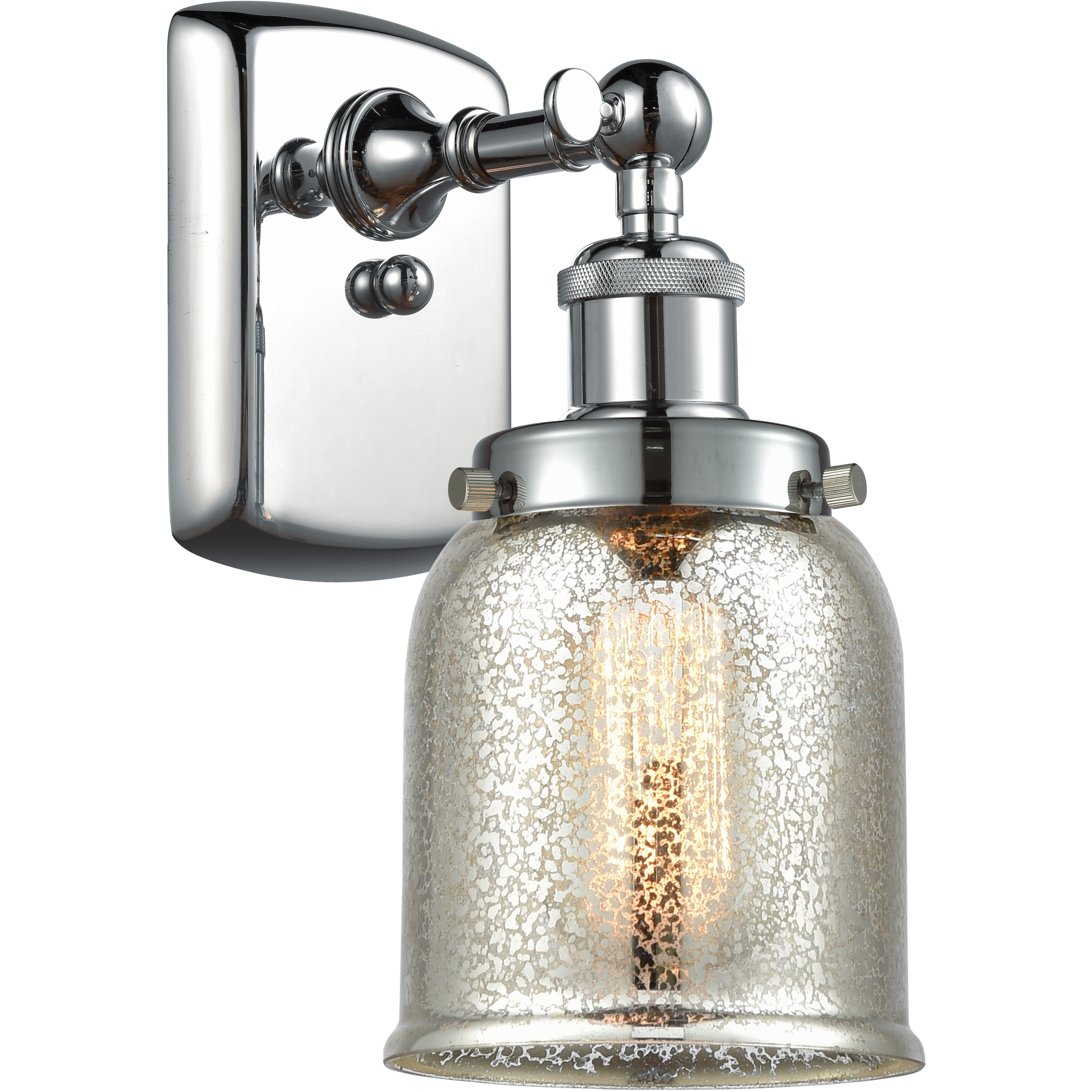 Small Bell 1 Light 5 inch Polished Chrome Sconce Wall Light, Ballston