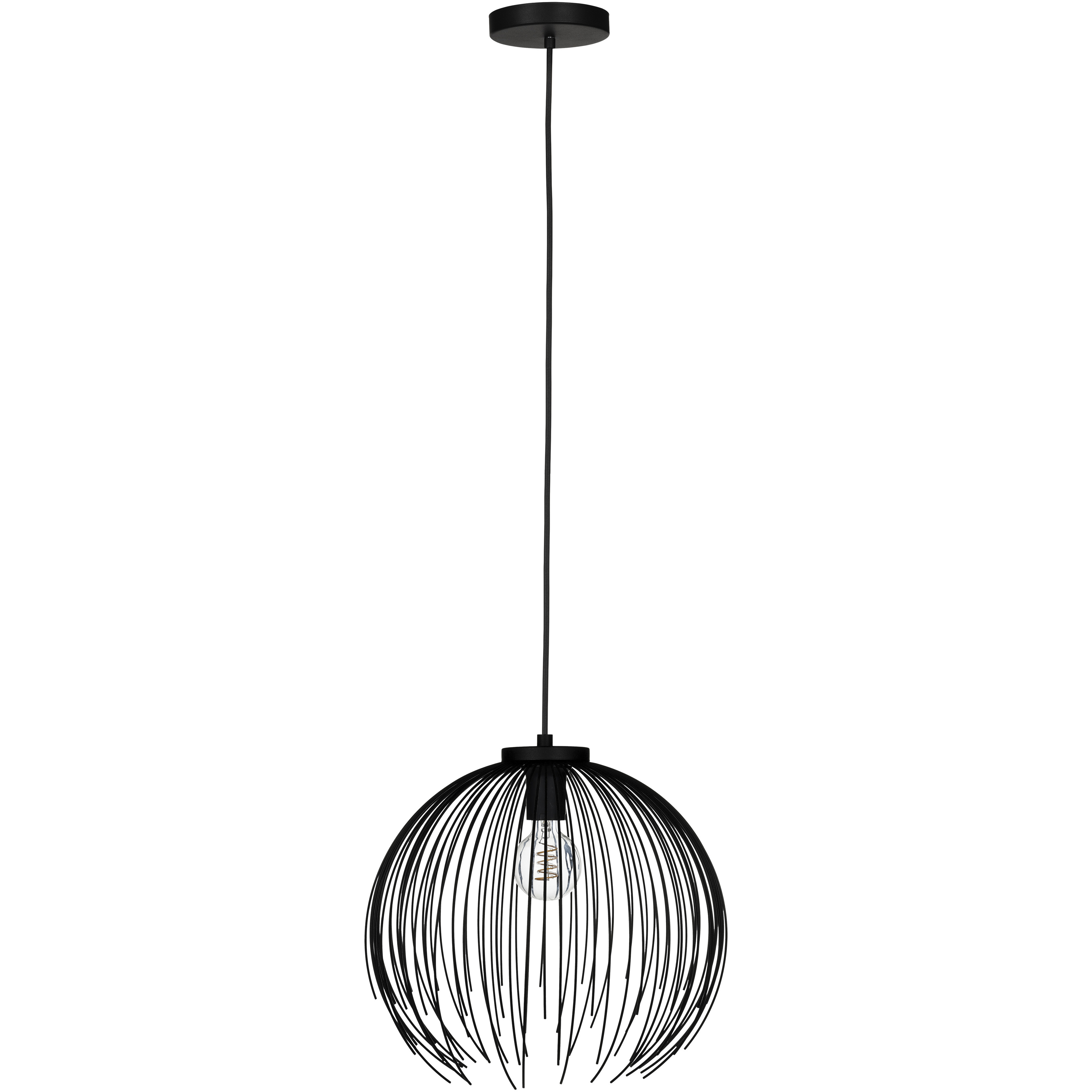 Venezuela 1 Light 15.35 inch Black Pendant Ceiling Light