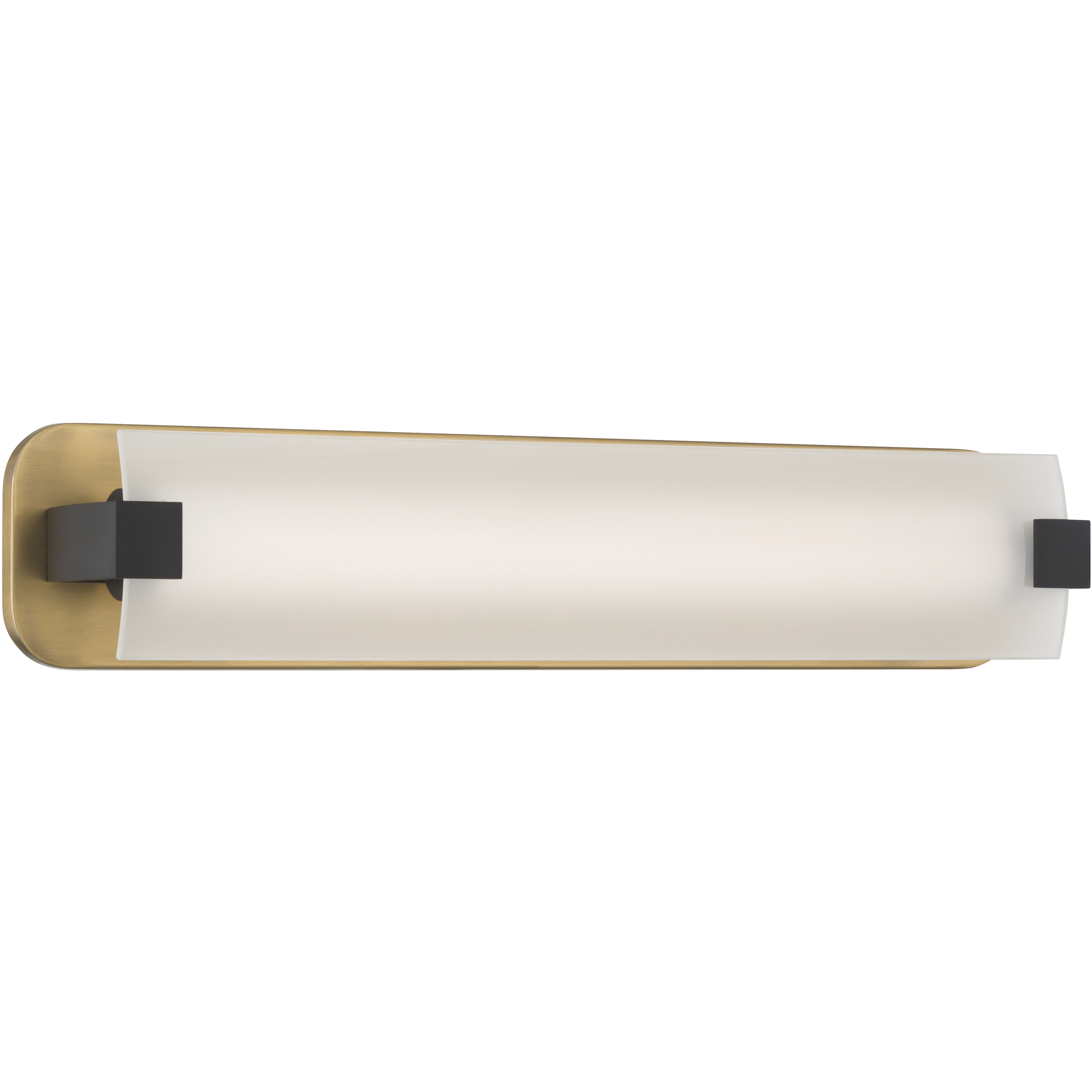 Arclume LED 24 inch Legacy Brass and Dark Matte Black Bath Bar Wall Light