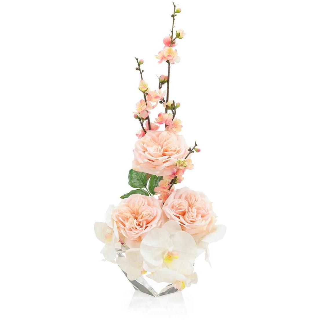Rose Blossoms Pink Botanical, Botanical/Floral