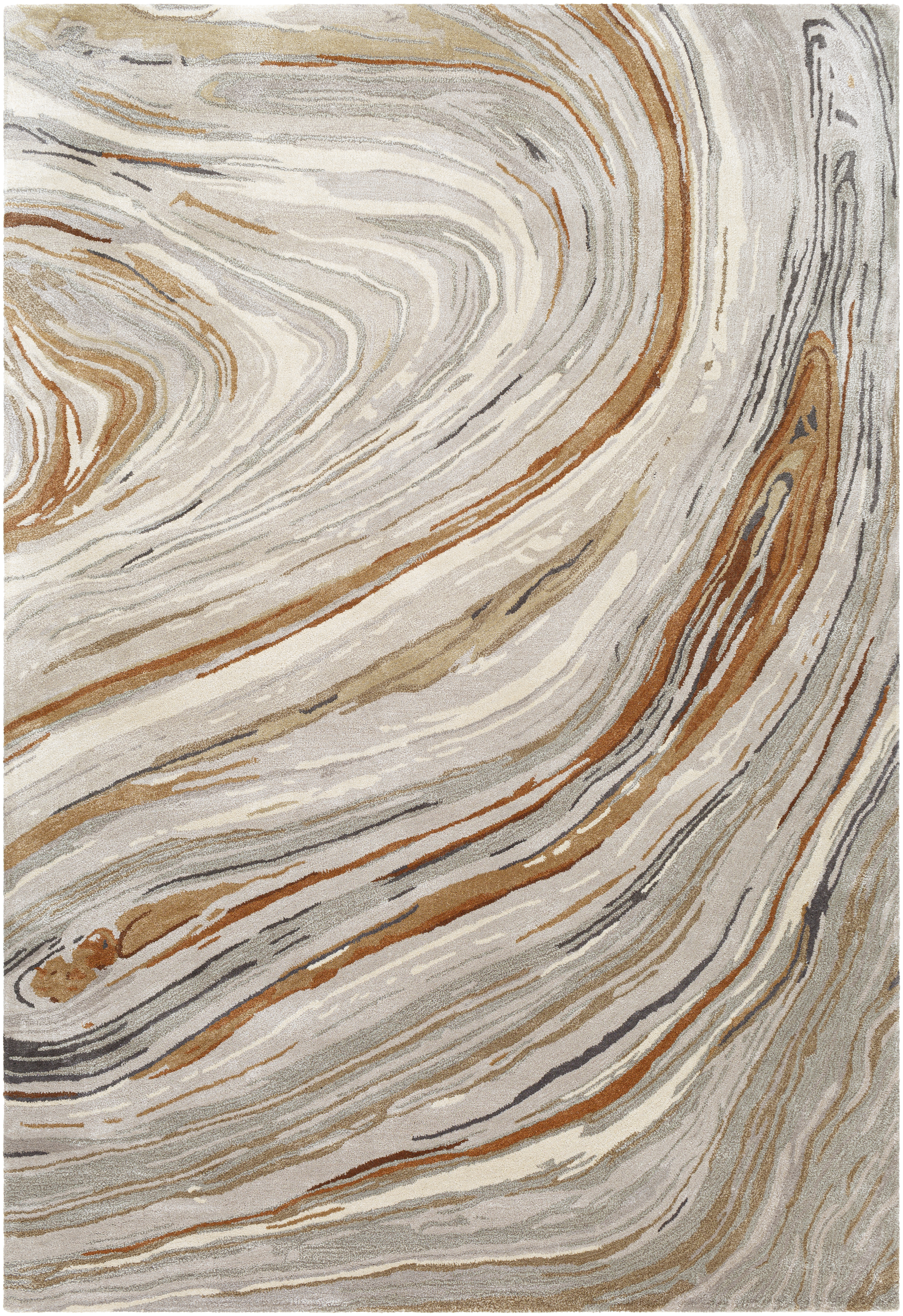 Kavita 108 X 72 inch Charcoal Rug in 6 X 9, Rectangle