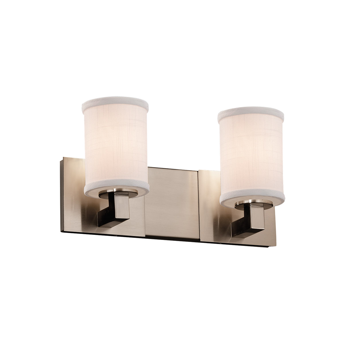 Textile LED 15 inch Antique Brass Bath Bar Wall Light