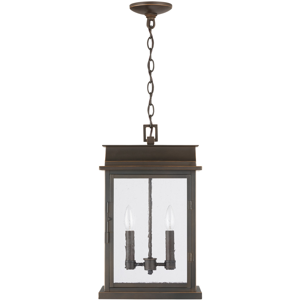Bolton 2 Light 11.75 inch Oiled Bronze Outdoor Hanging Lantern