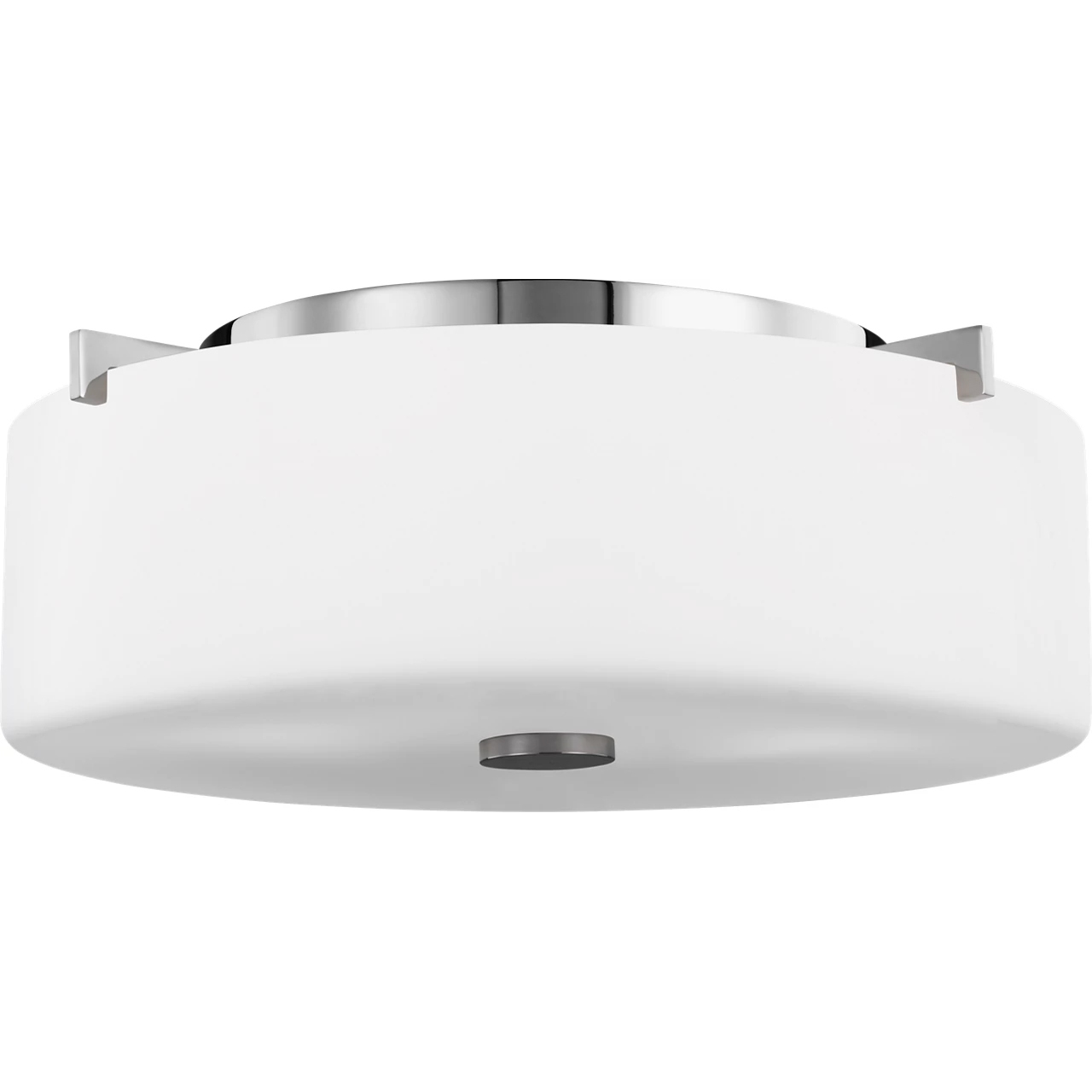 Sunset Drive 2 Light 13.5 inch Chrome Flush Mount Ceiling Light, Small