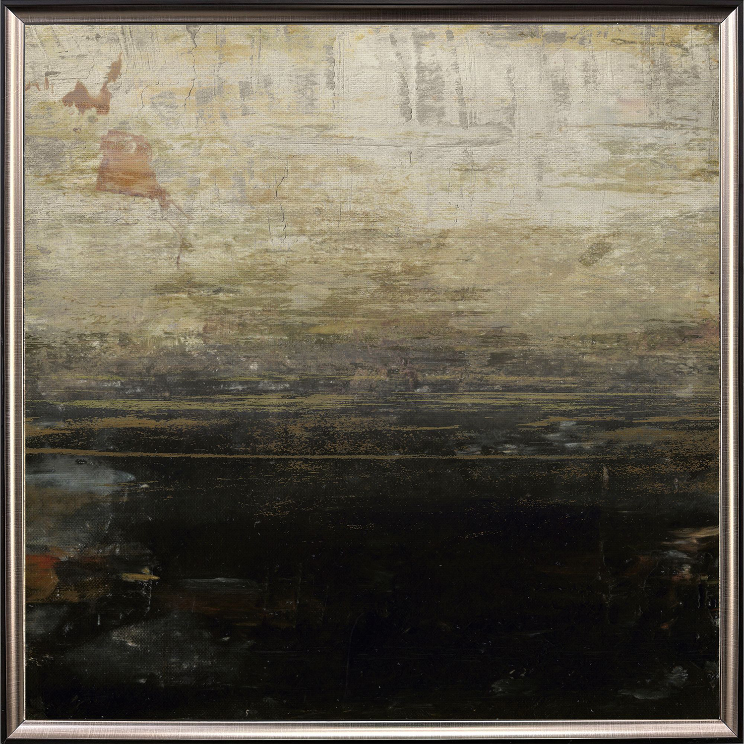 Deep Pool Black and Neutral and Multi and Brown Canvas, Propac