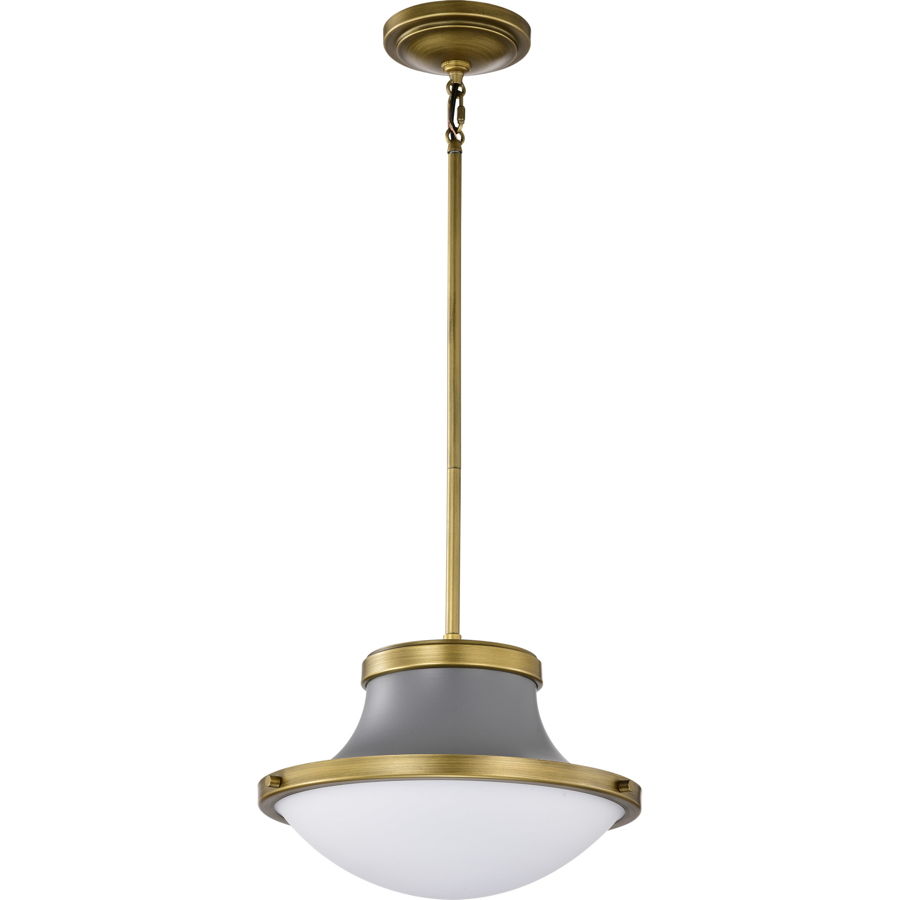 Lafayette 1 Light 14 inch Matte Gray Pendant Ceiling Light
