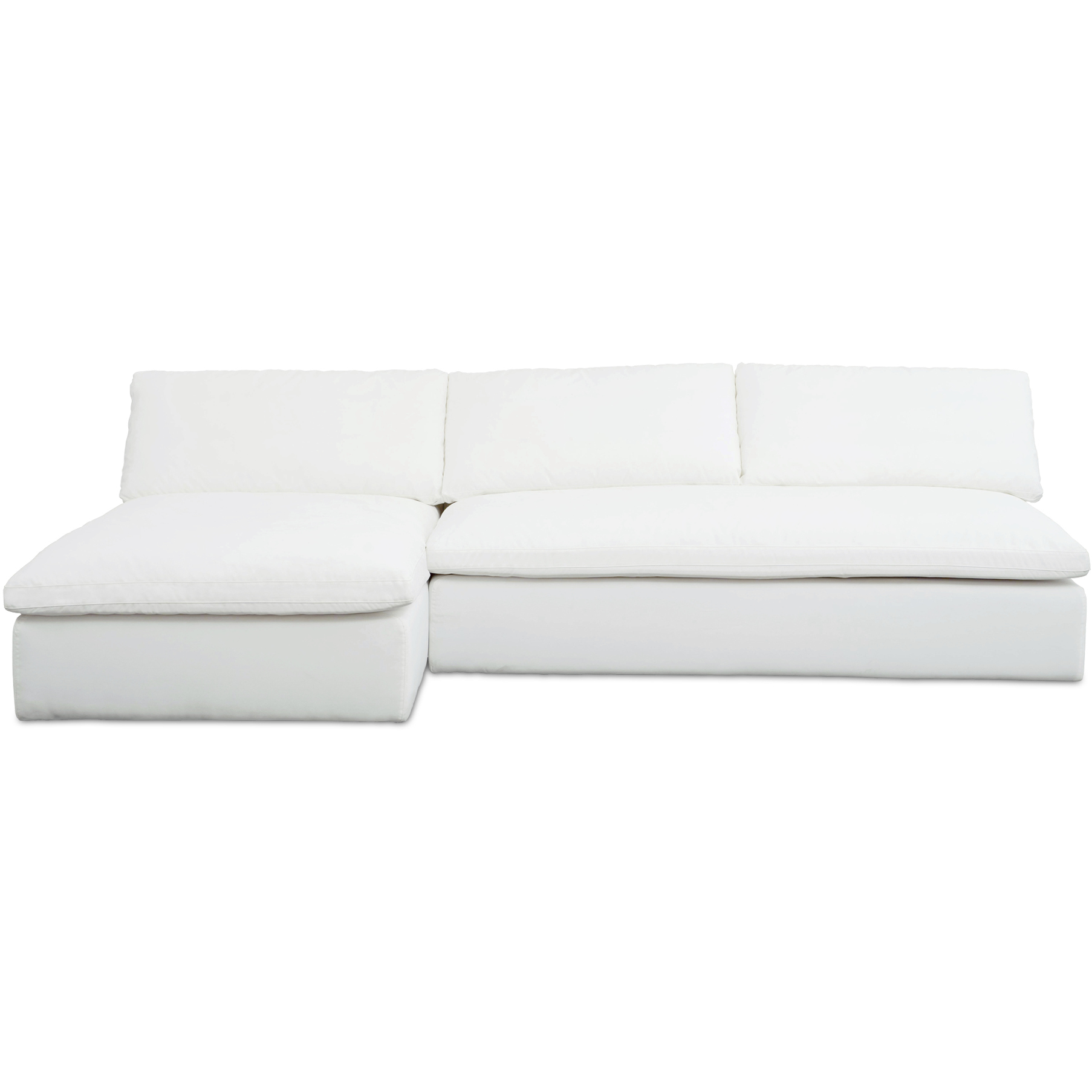 Miles White Outdoor Modular, 2 Piece