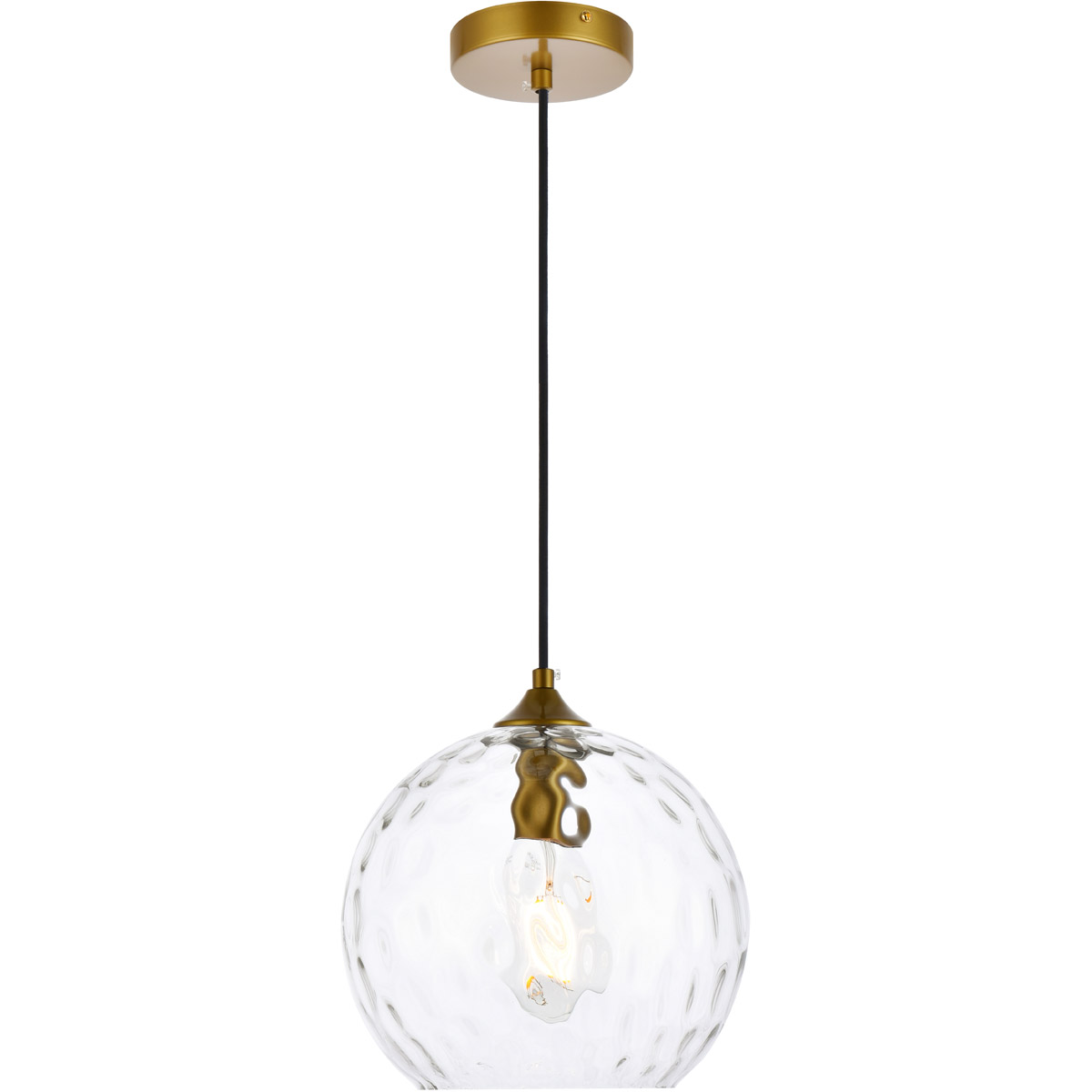 Cashel 1 Light 9.8 inch Brass Pendant Ceiling Light