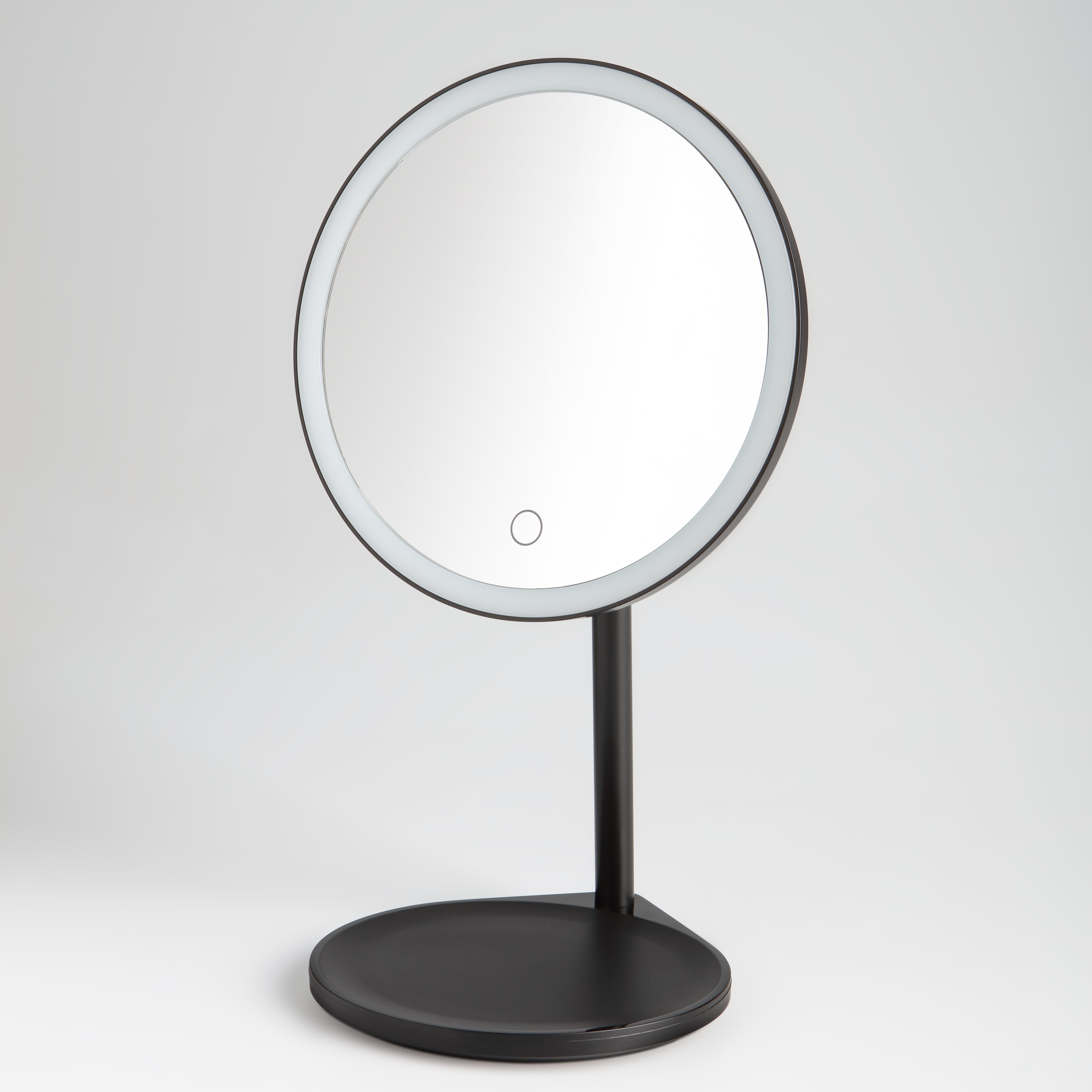 Solo Black LED Makeup Mirror