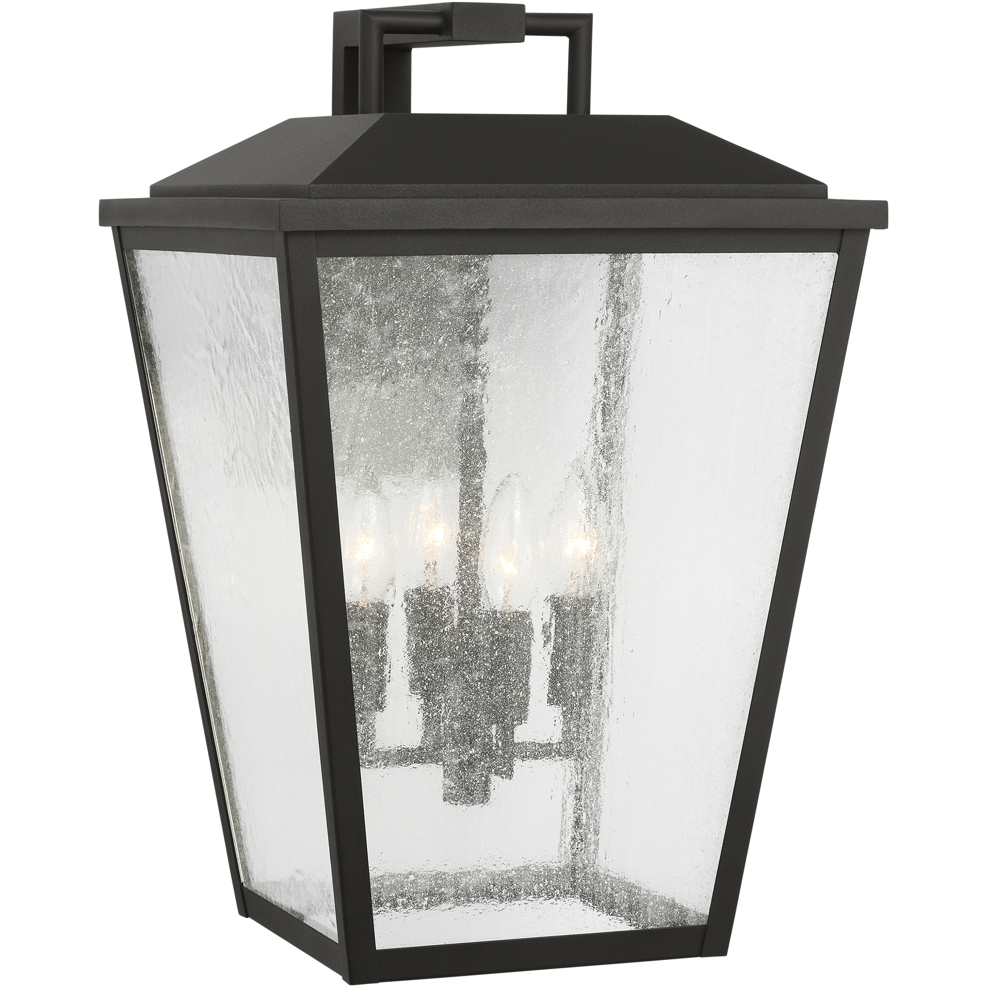 Drew & Jonathan Kennewick 4 Light 19 inch Textured Black Outdoor Wall Lantern, Large
