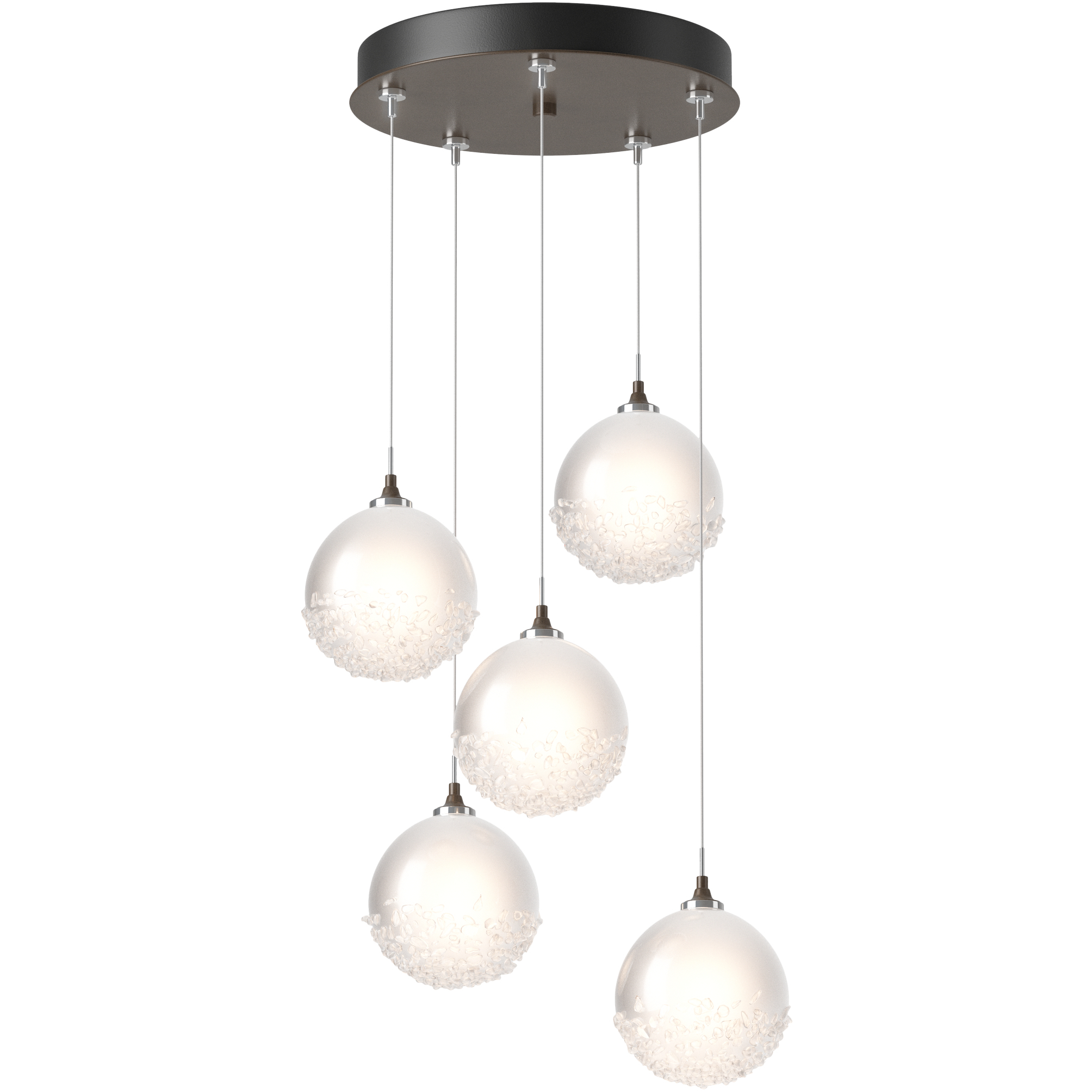 Fritz 5 Light 15.4 inch Bronze Pendant Ceiling Light, Standard