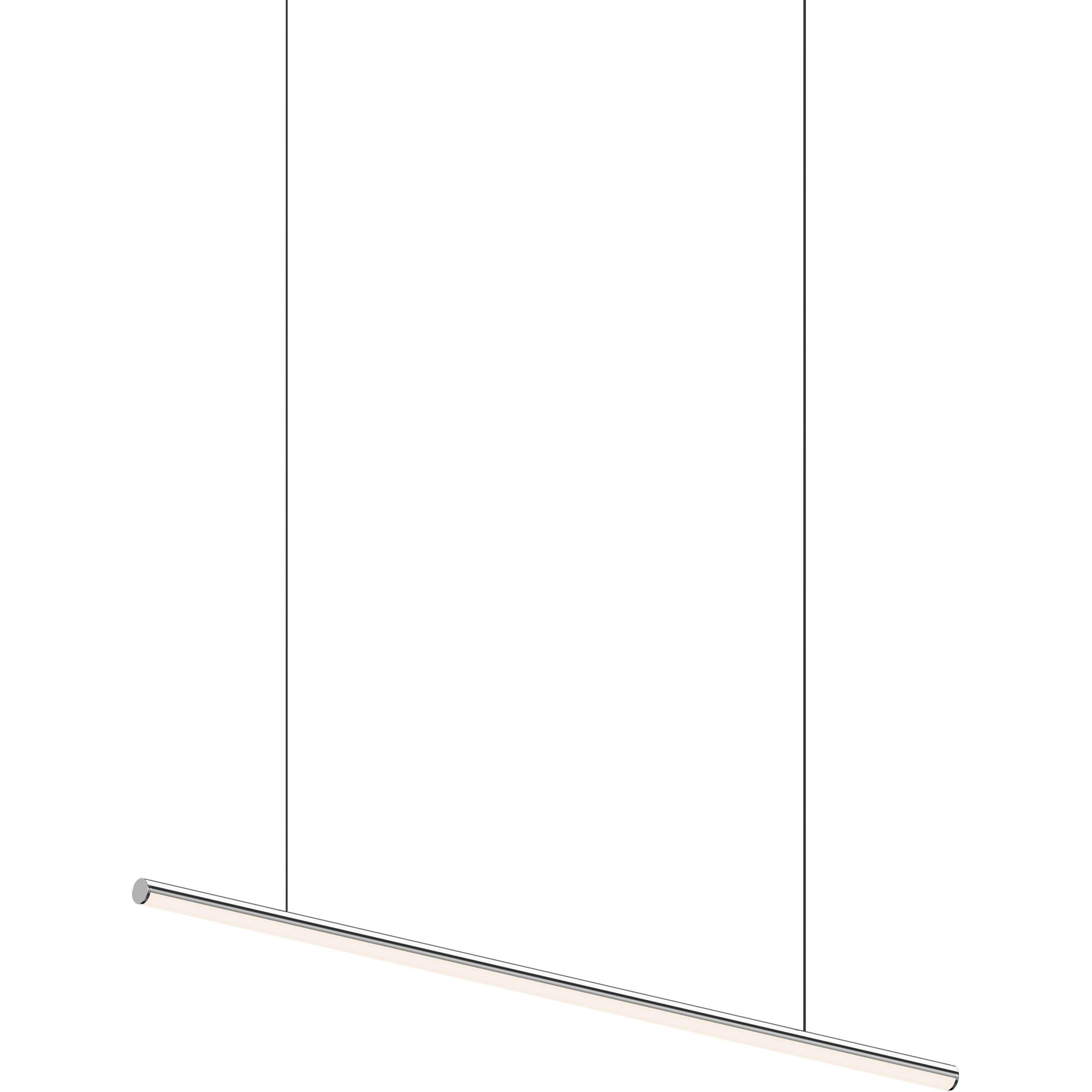 Fino LED 36 inch Polished Chrome Linear Pendant Ceiling Light in 3500K