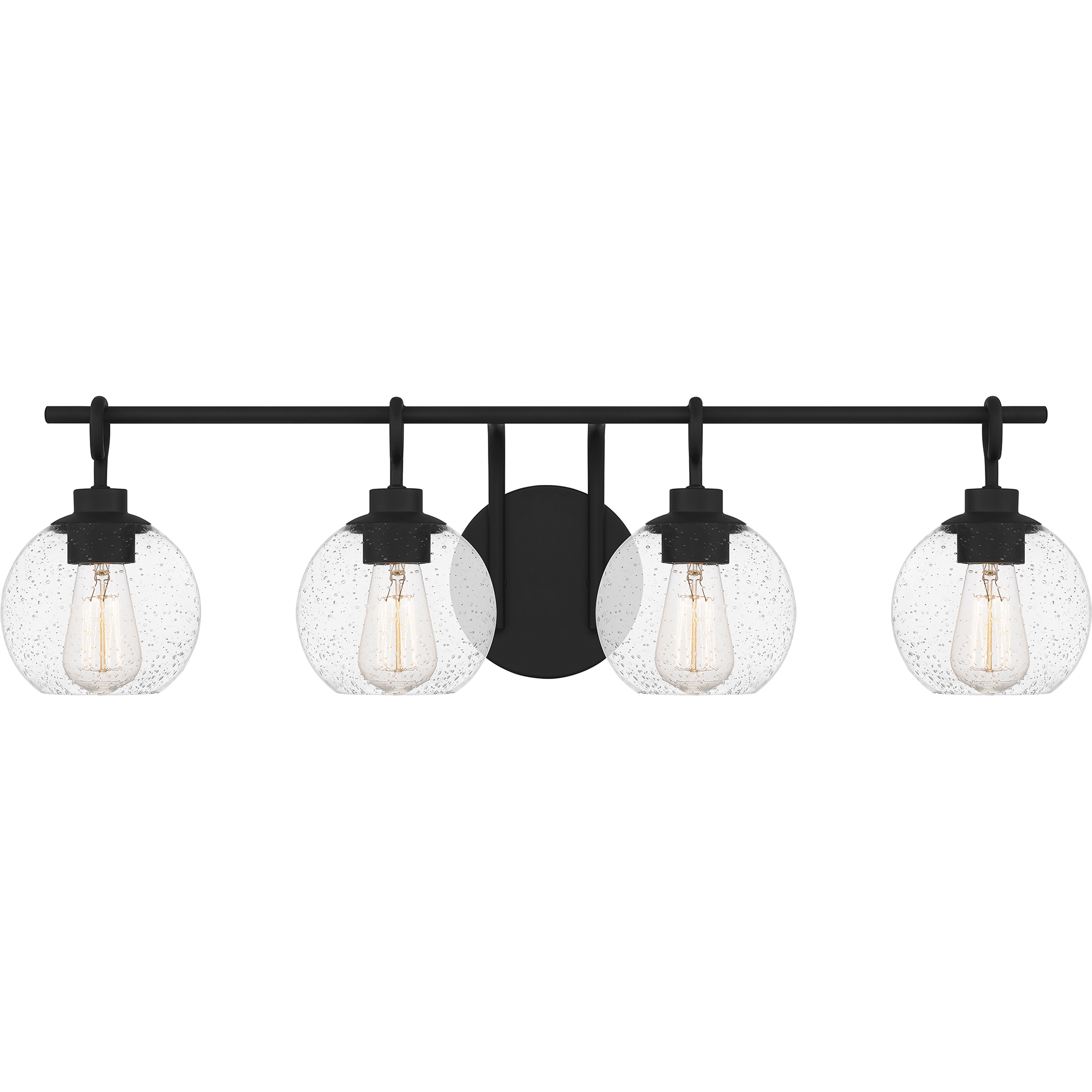 Winston 4 Light 32 inch Matte Black Bath Light Wall Light, Extra Large