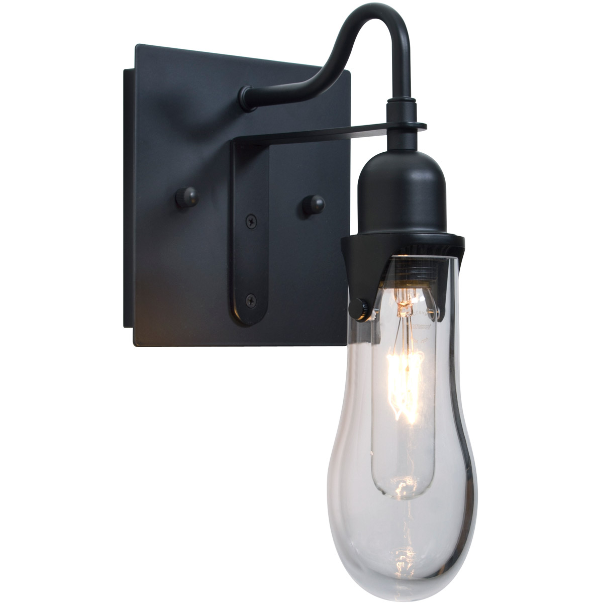 Wish 1 Light 6 inch Black Wall Sconce Wall Light