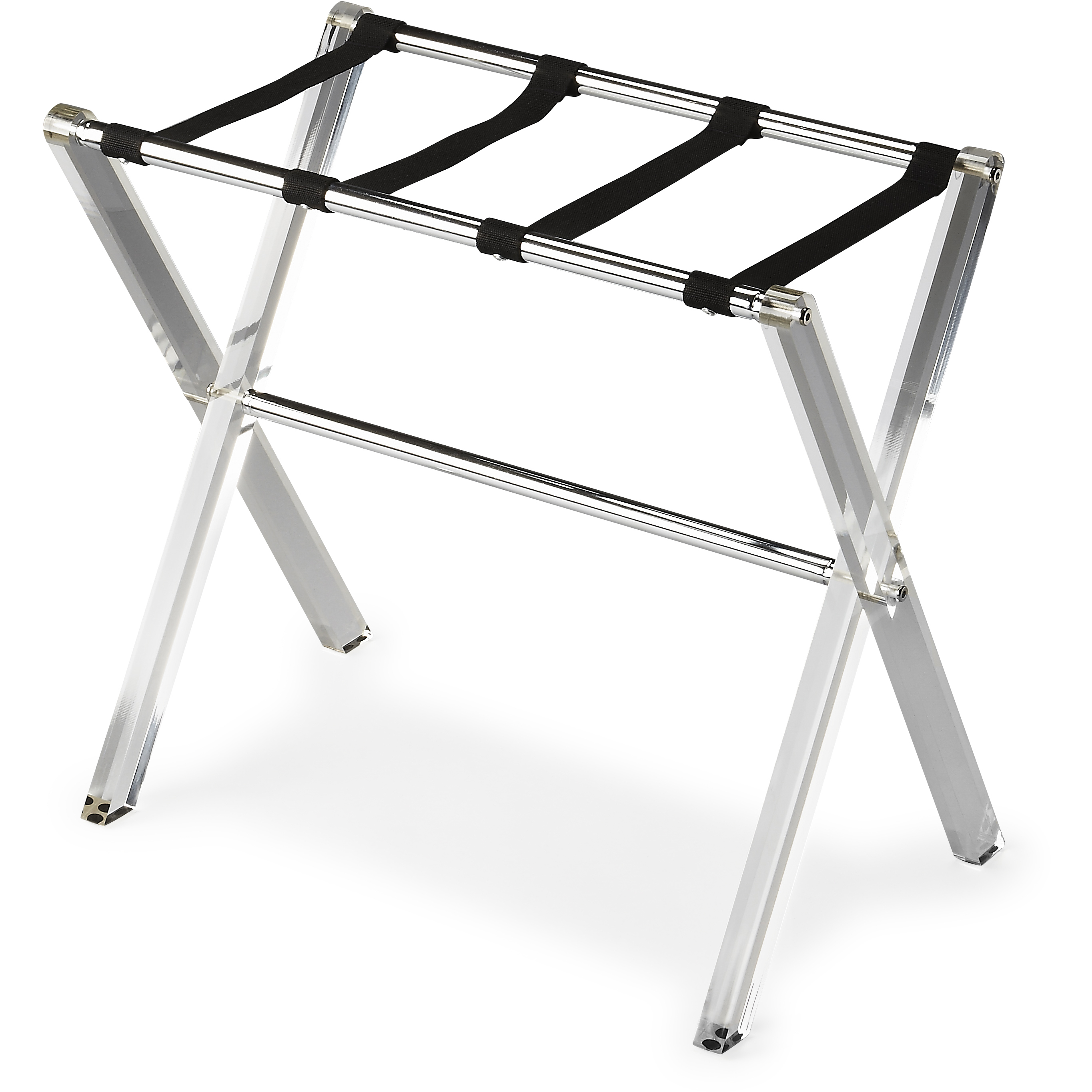 Crystal Clear Acrylic Butler Loft Luggage Rack