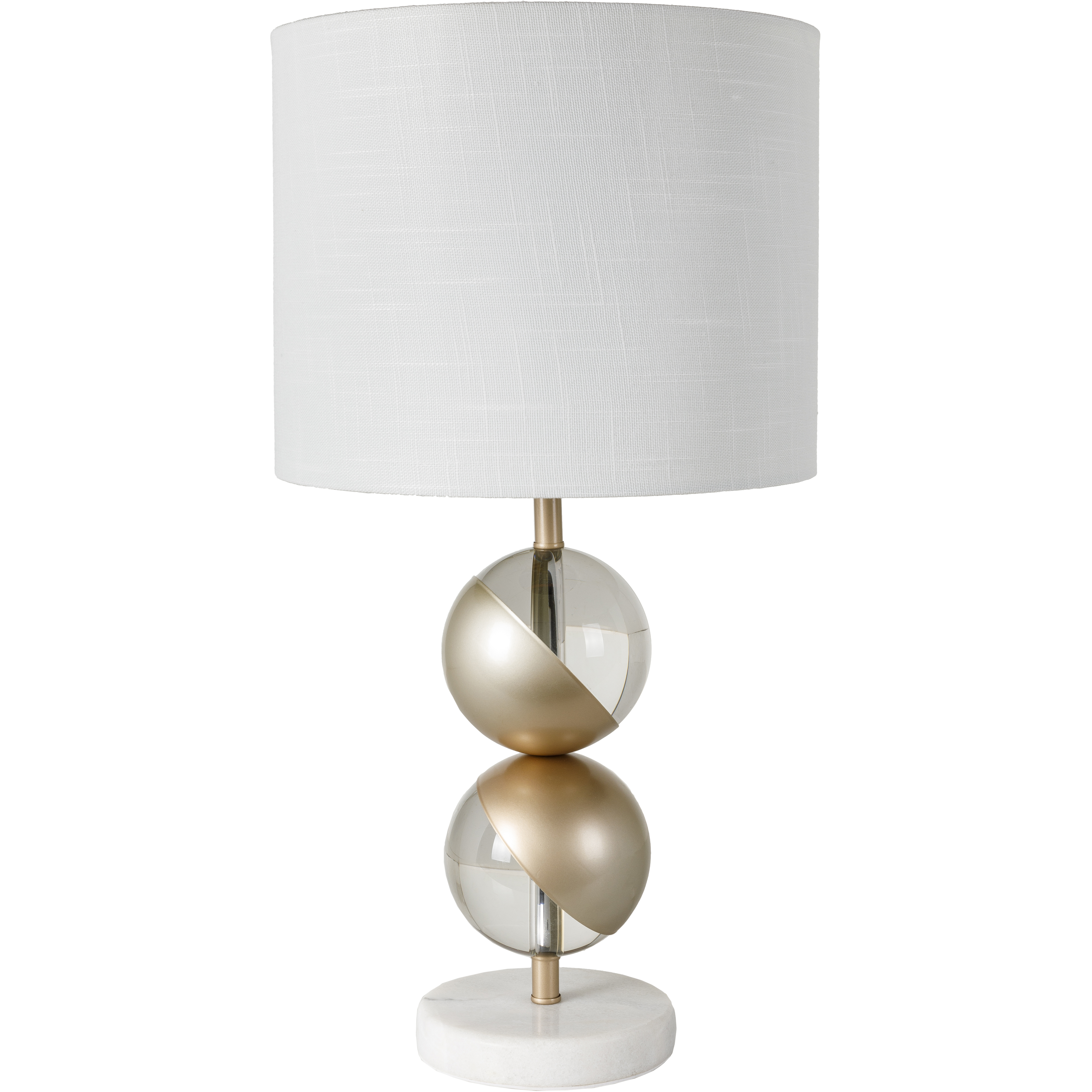 Mancelona 22.5 inch 100 watt Pastel Pink and Clear Table Lamp Portable Light