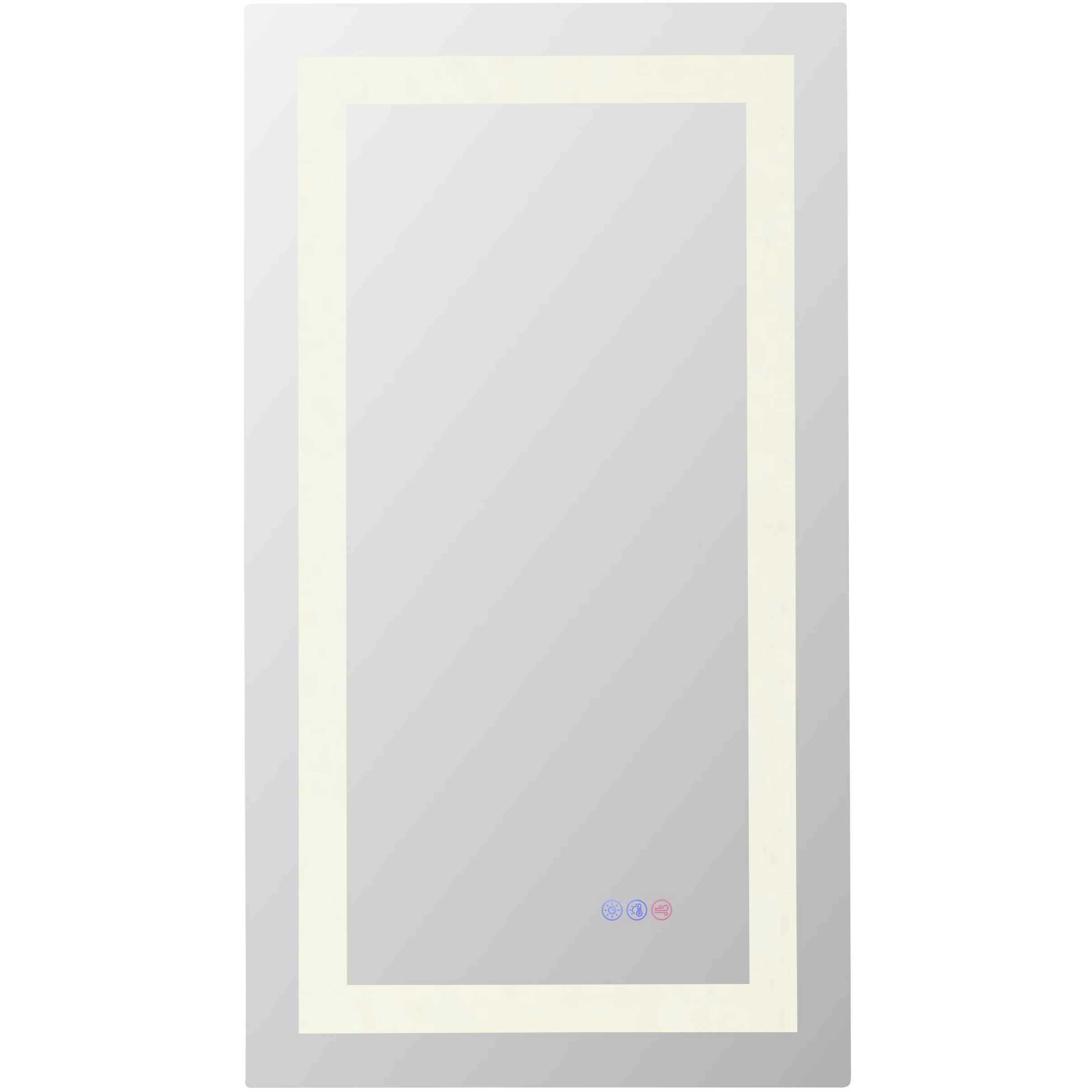 Riven 36 X 20 inch White LED Mirror
