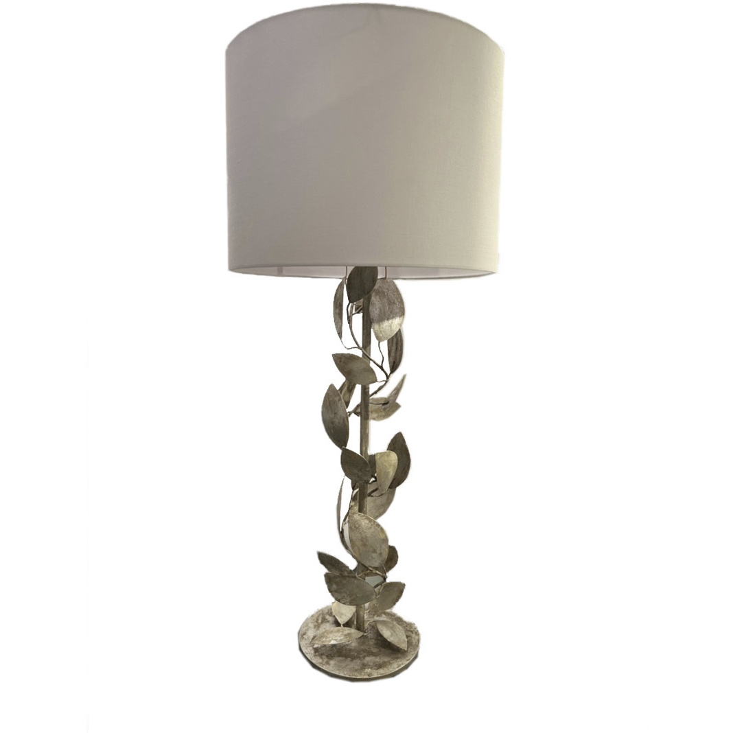 Ficus Leaf 27.5 inch 60.00 watt Silver Table Lamp Portable Light