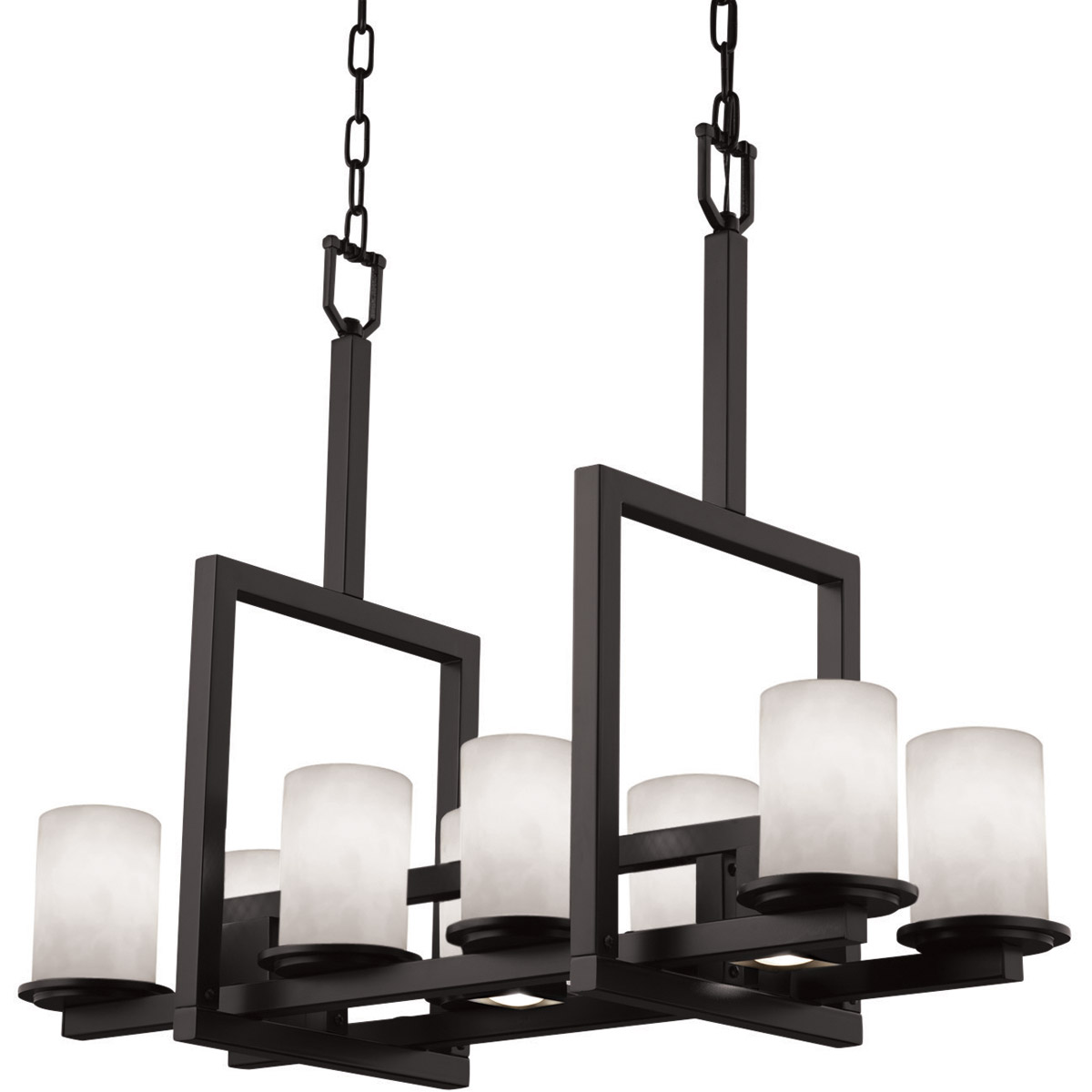 Clouds LED 13 inch Matte Black Chandelier Ceiling Light