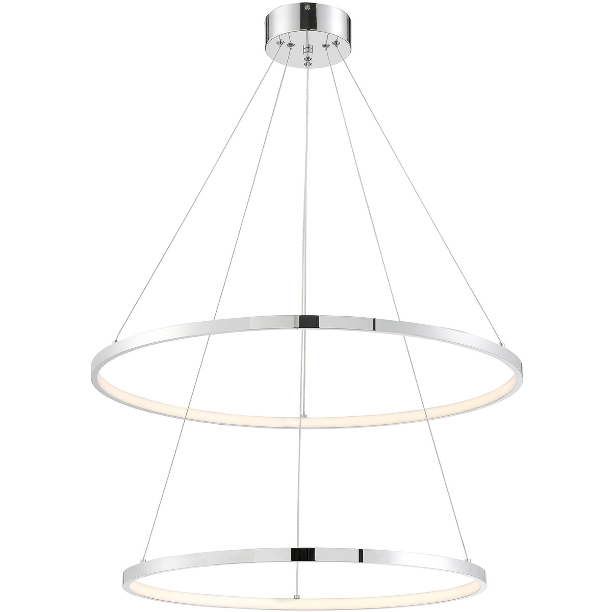 Rimmy LED 28 inch Chrome Pendant Ceiling Light