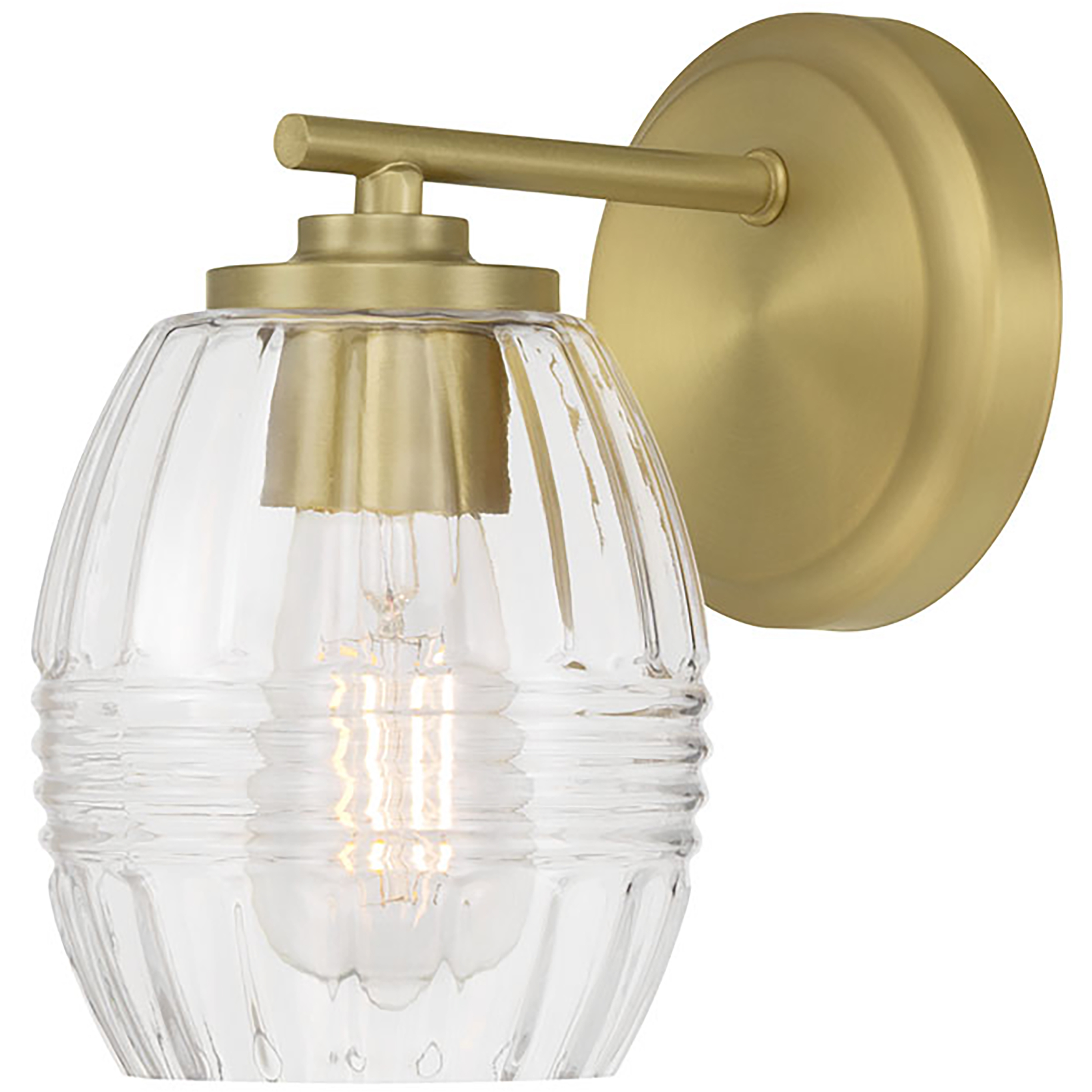 Miravelle 1 Light 5.25 inch Vintage Brass Wall Sconce Wall Light