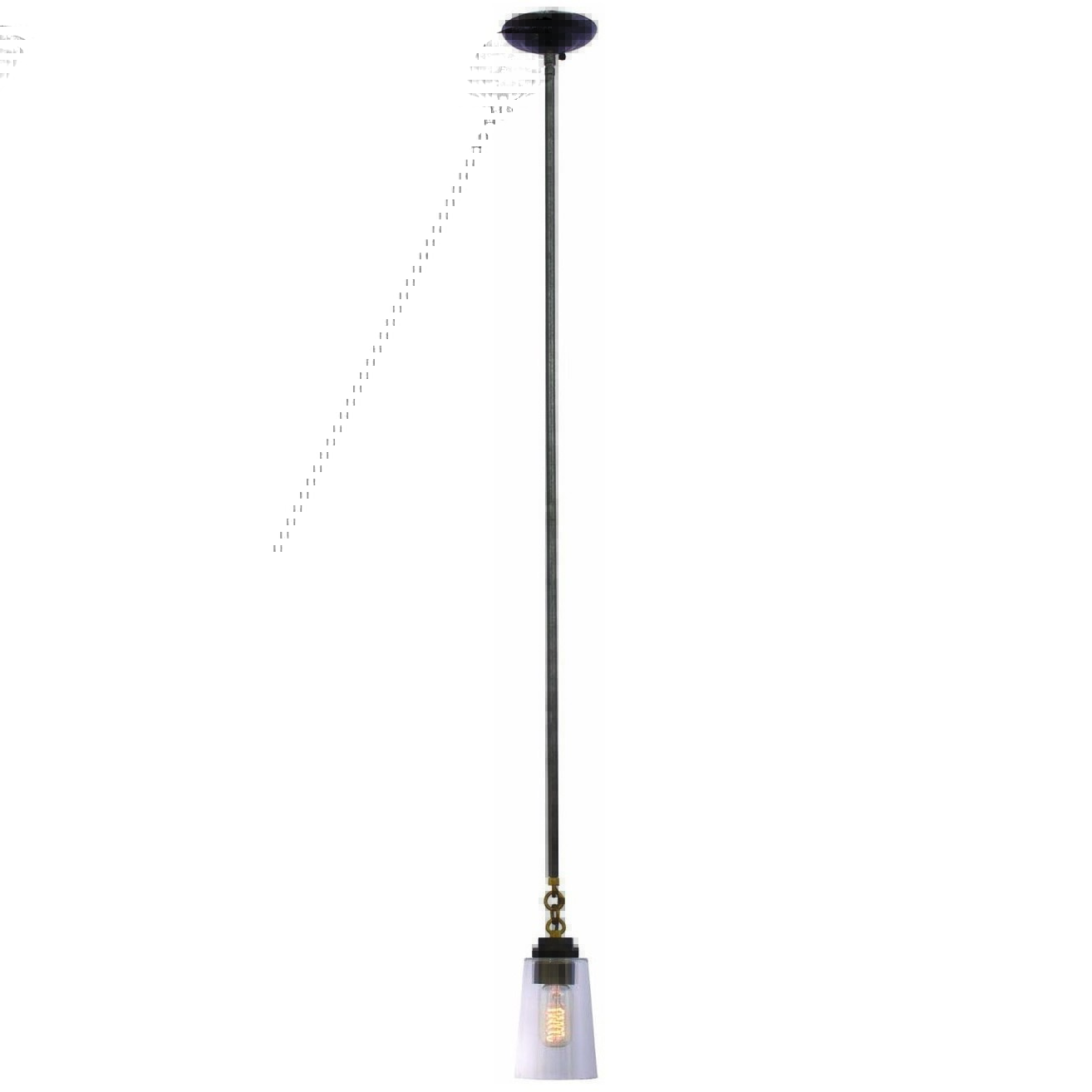 Dillon 1 Light 5 inch Milled Iron Mini Pendant Ceiling Light