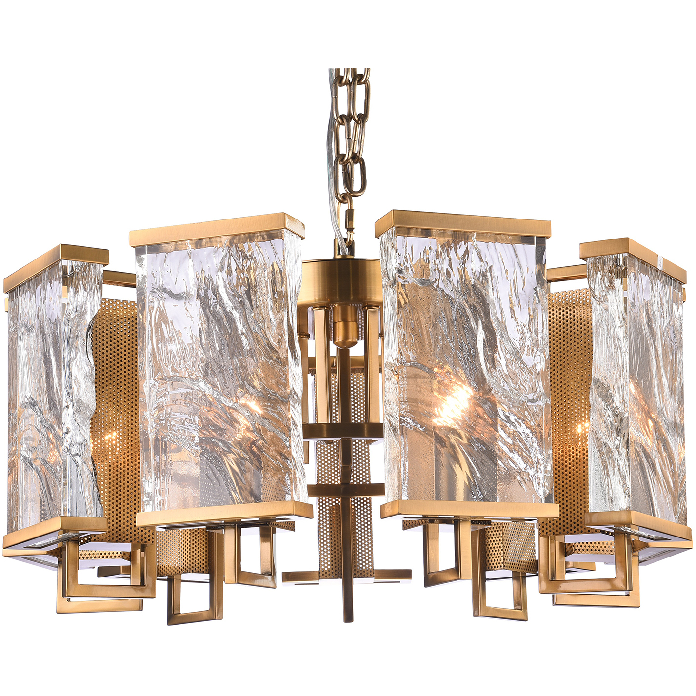 Canada 9 Light 25.6 inch Brass Chandelier Ceiling Light
