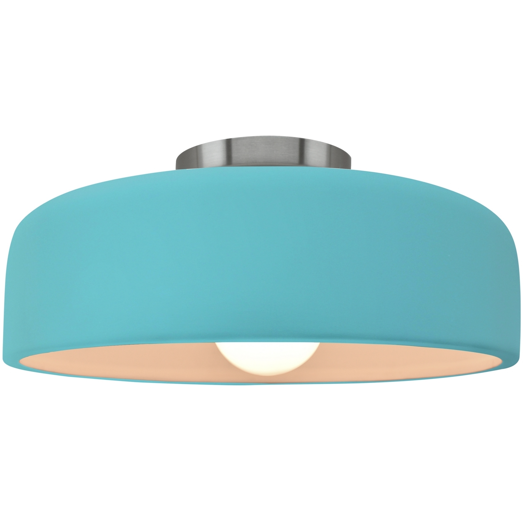 Radiance Collection - Spire LED 10 inch Reflecting Pool Semi-Flush Ceiling Light, Form+Finish+Function
