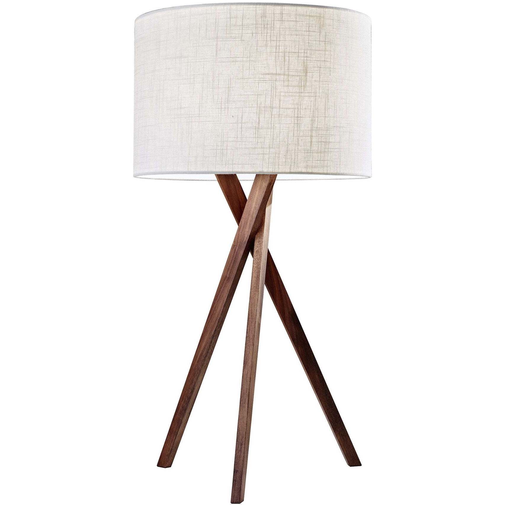 Brooklyn 30 inch 100.00 watt Light Walnut Table Lamp Portable Light