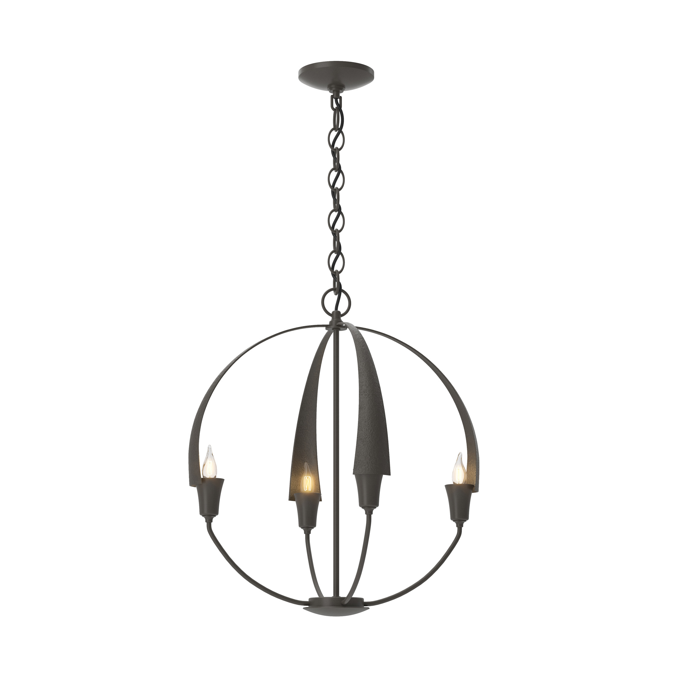 Cirque 4 Light 19 inch Dark Smoke Chandelier Ceiling Light, Small