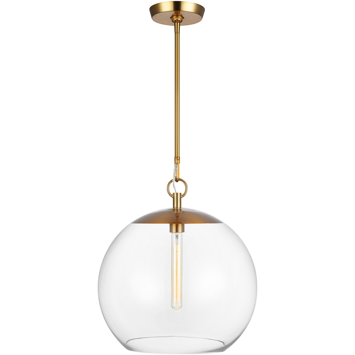 C&M by Chapman & Myers Atlantic 1 Light 16 inch Burnished Brass Pendant Ceiling Light