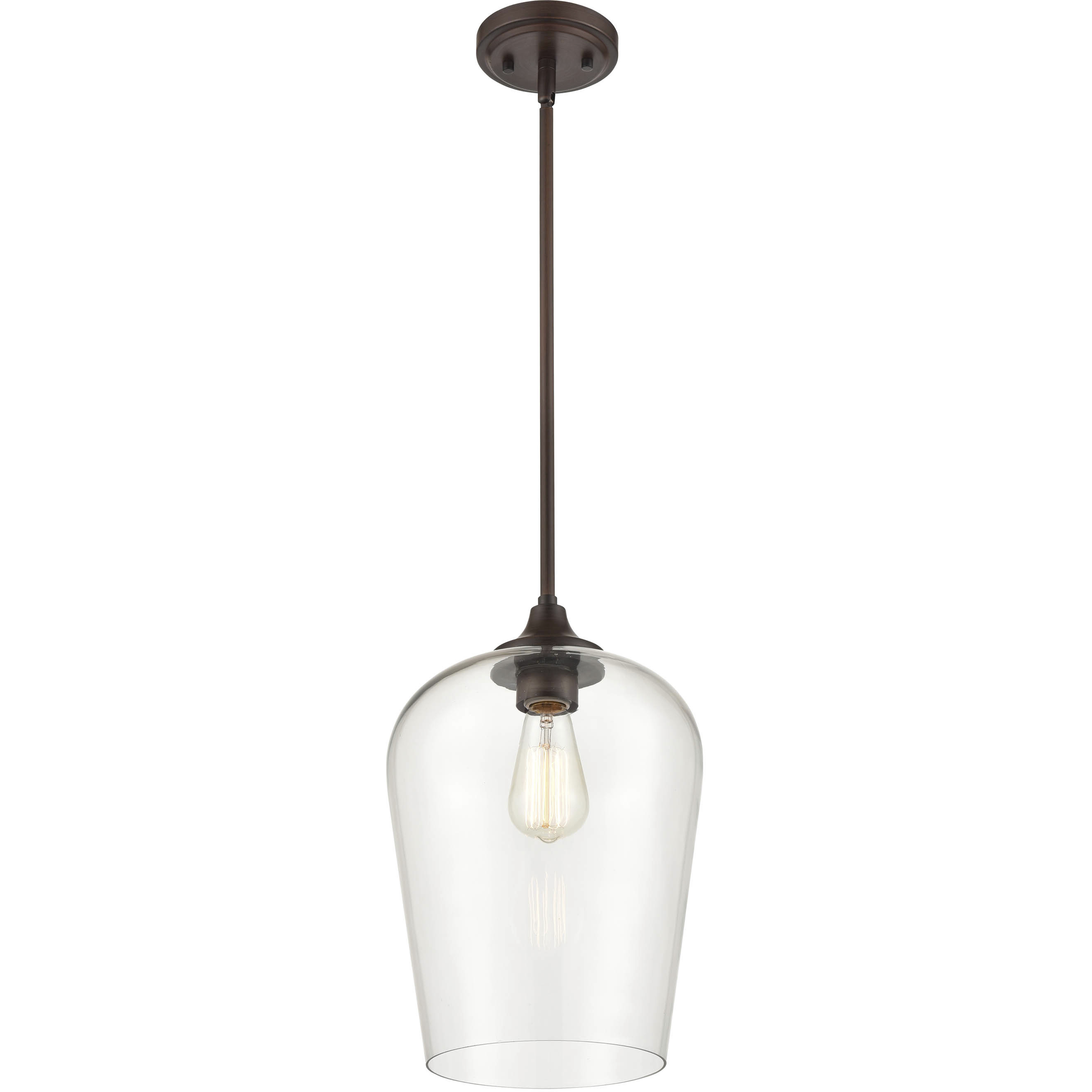 Ashford 1 Light 10 inch Brushed Nickel Mini Pendant Ceiling Light