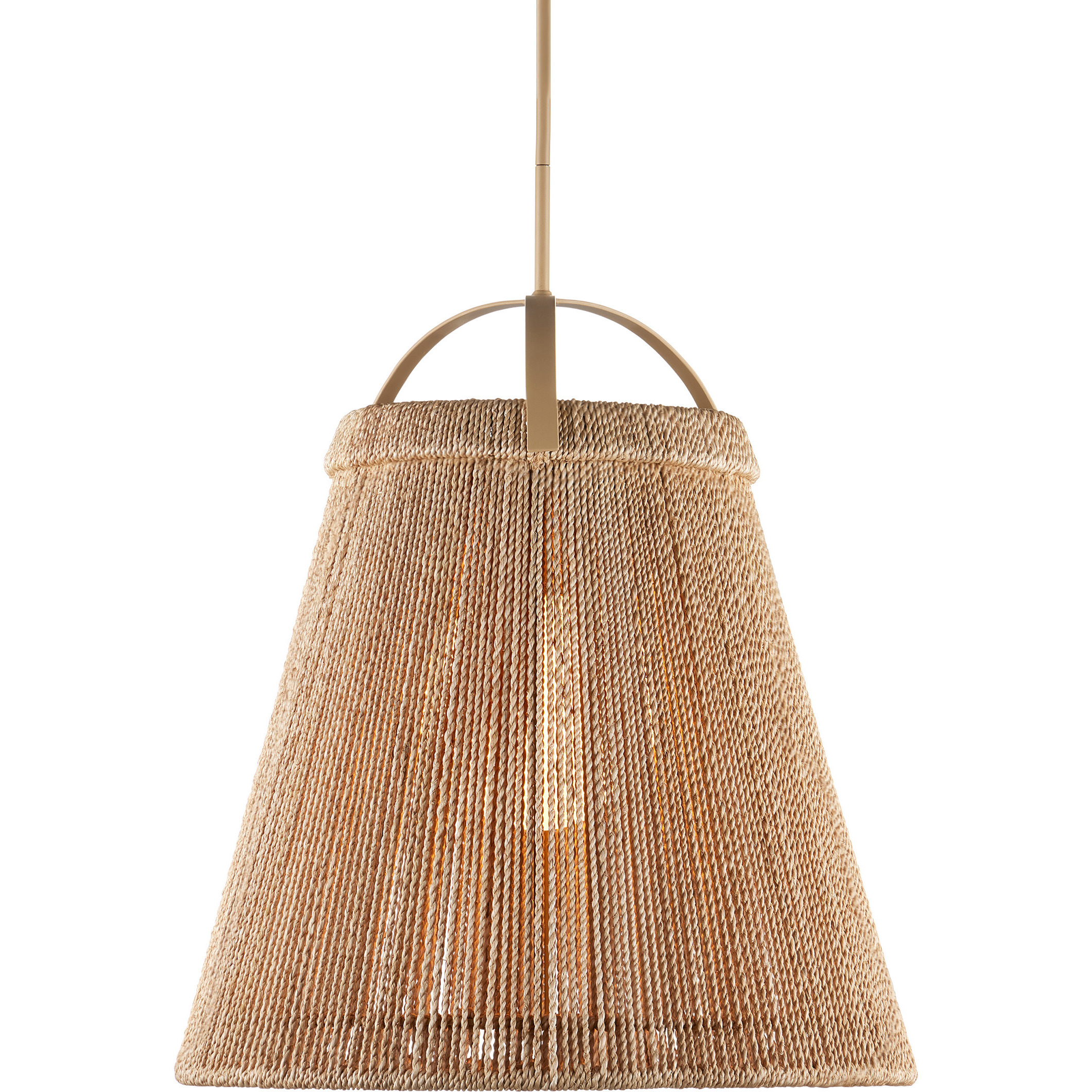 Parnell 1 Light 24 inch Beige Pendant Ceiling Light, Medium
