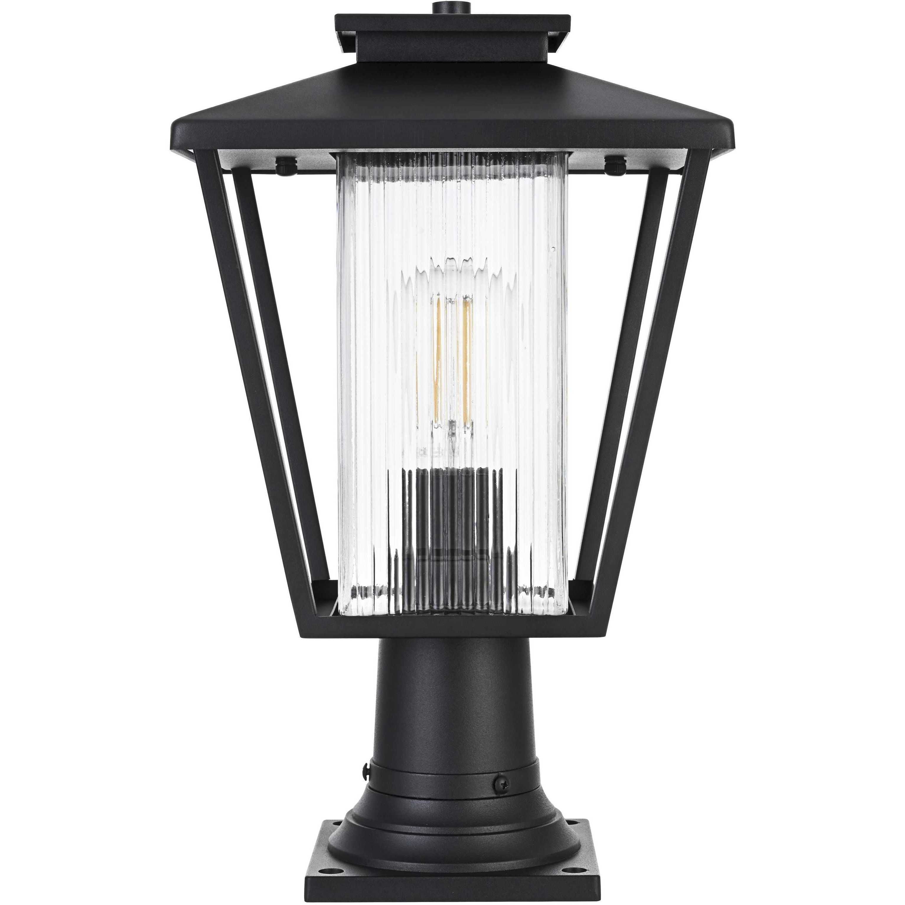 Gaul 1 Light 17 inch Black Outdoor Post Light