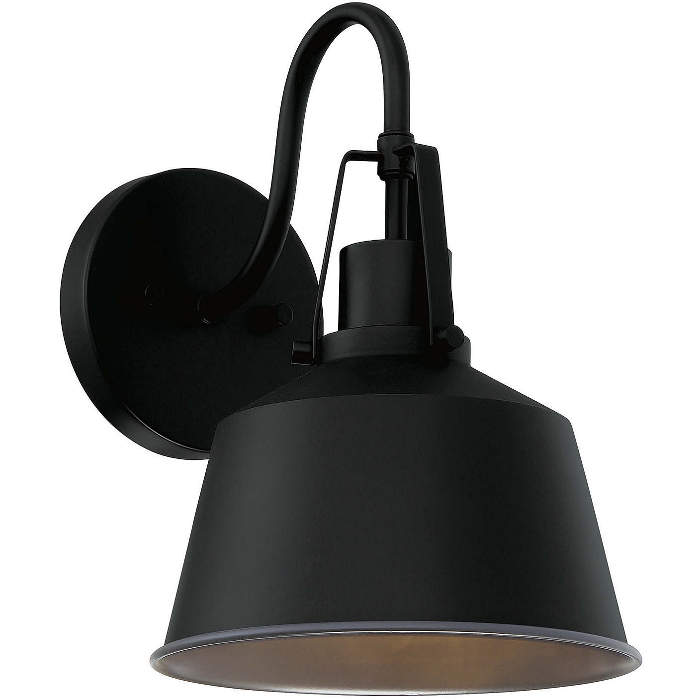 Farmhouse Outdoor Wall Lantern in Black