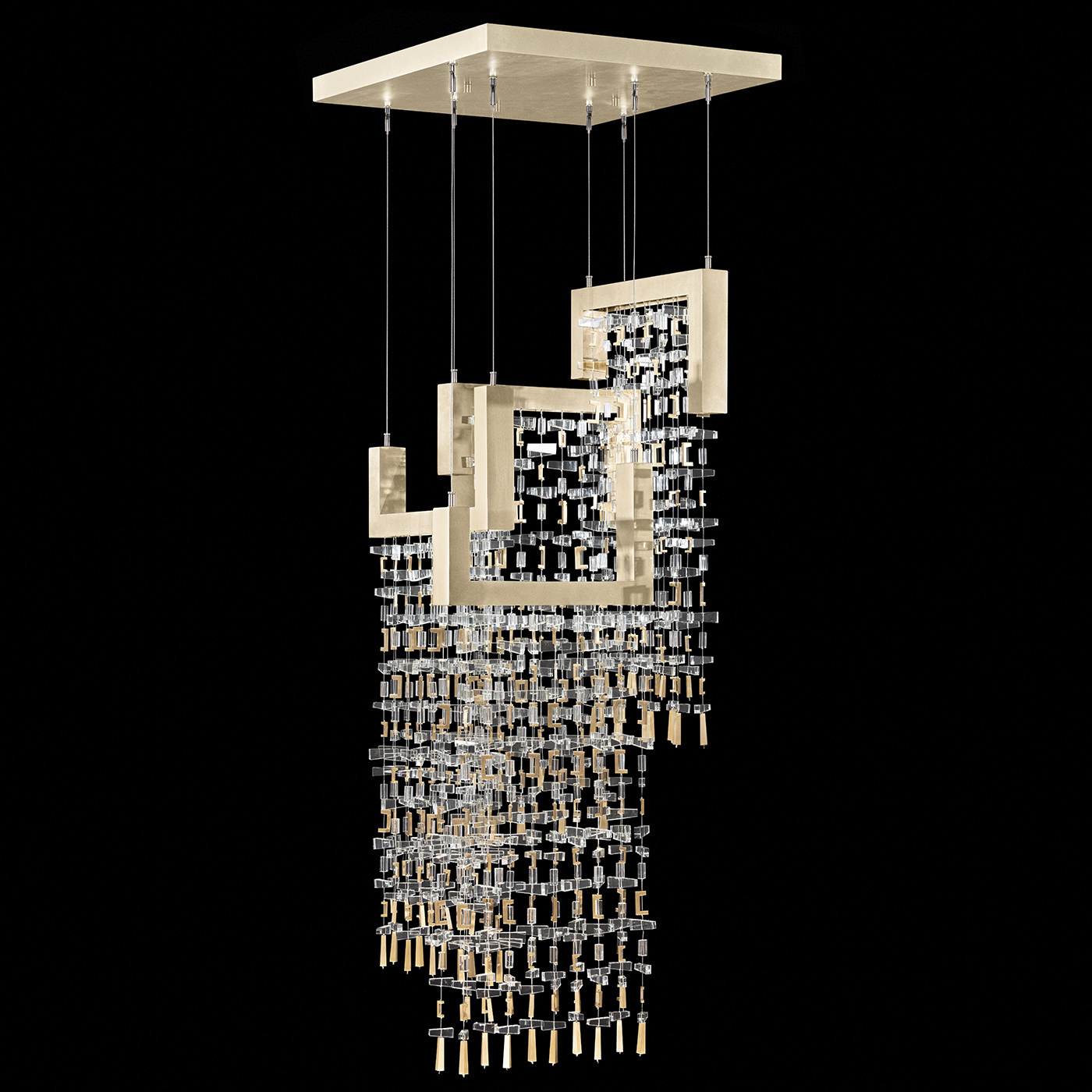 Capri 10 Light 22 inch Gold Pendant Ceiling Light