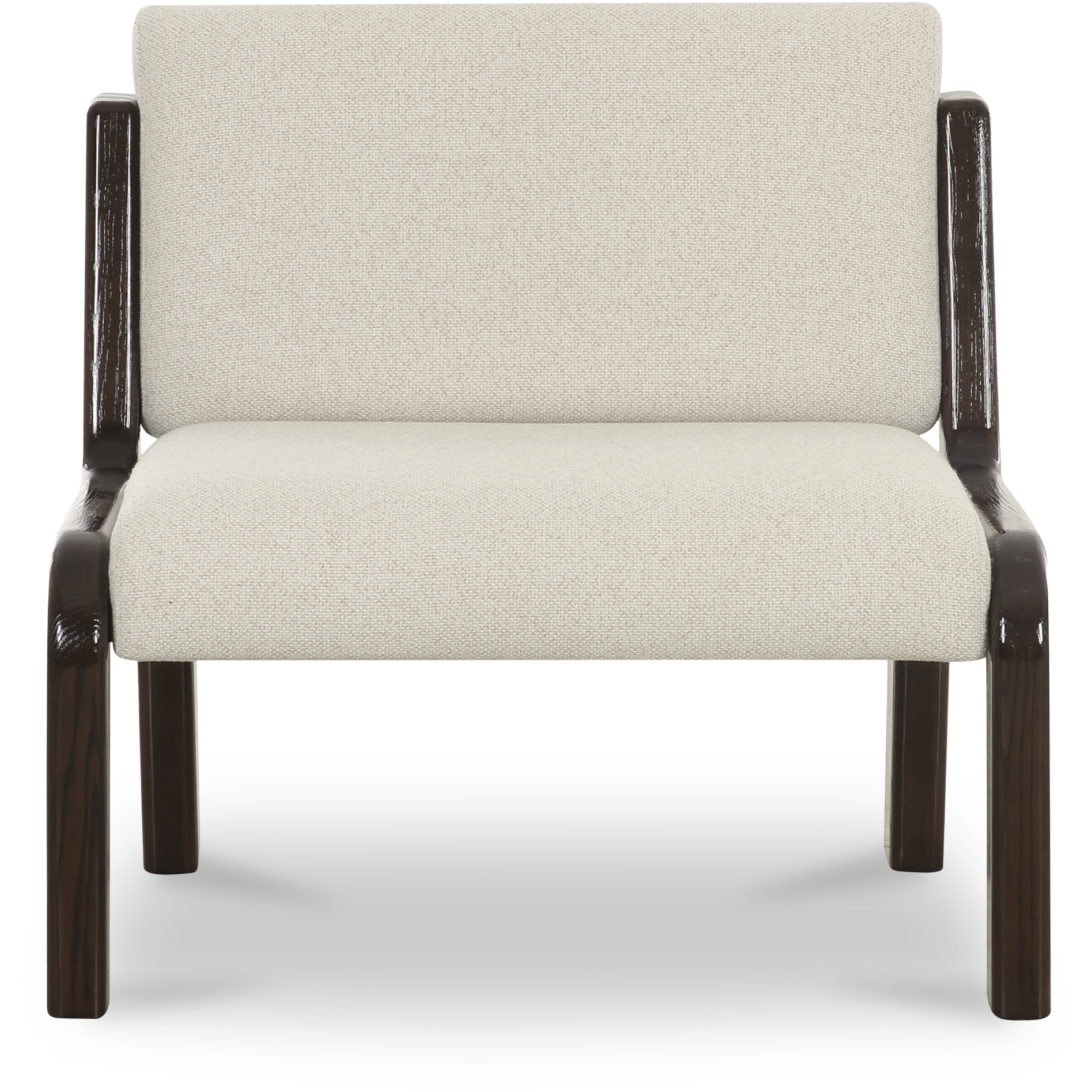 Edie White Accent Chair